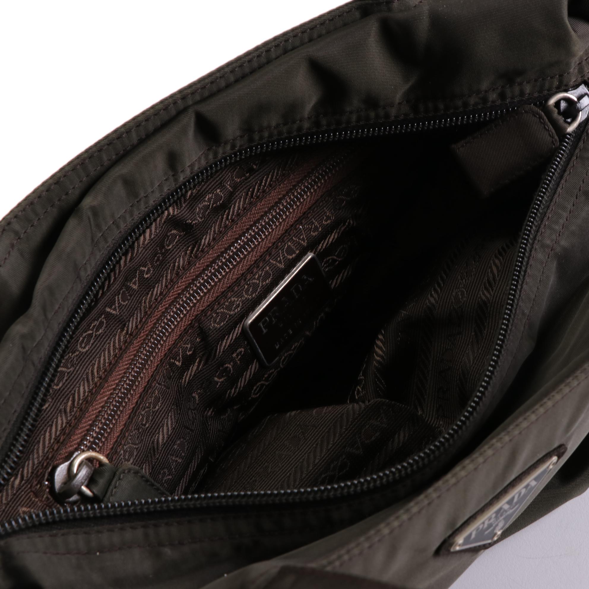 Prada Tessuto Tote Bag in Loden Nylon