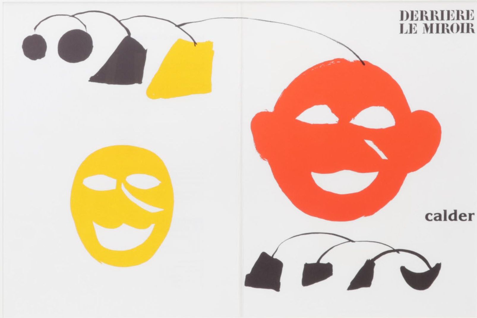 Alexander Calder Double-Page Color Lithograph for "Derrière le Miroir," 1976