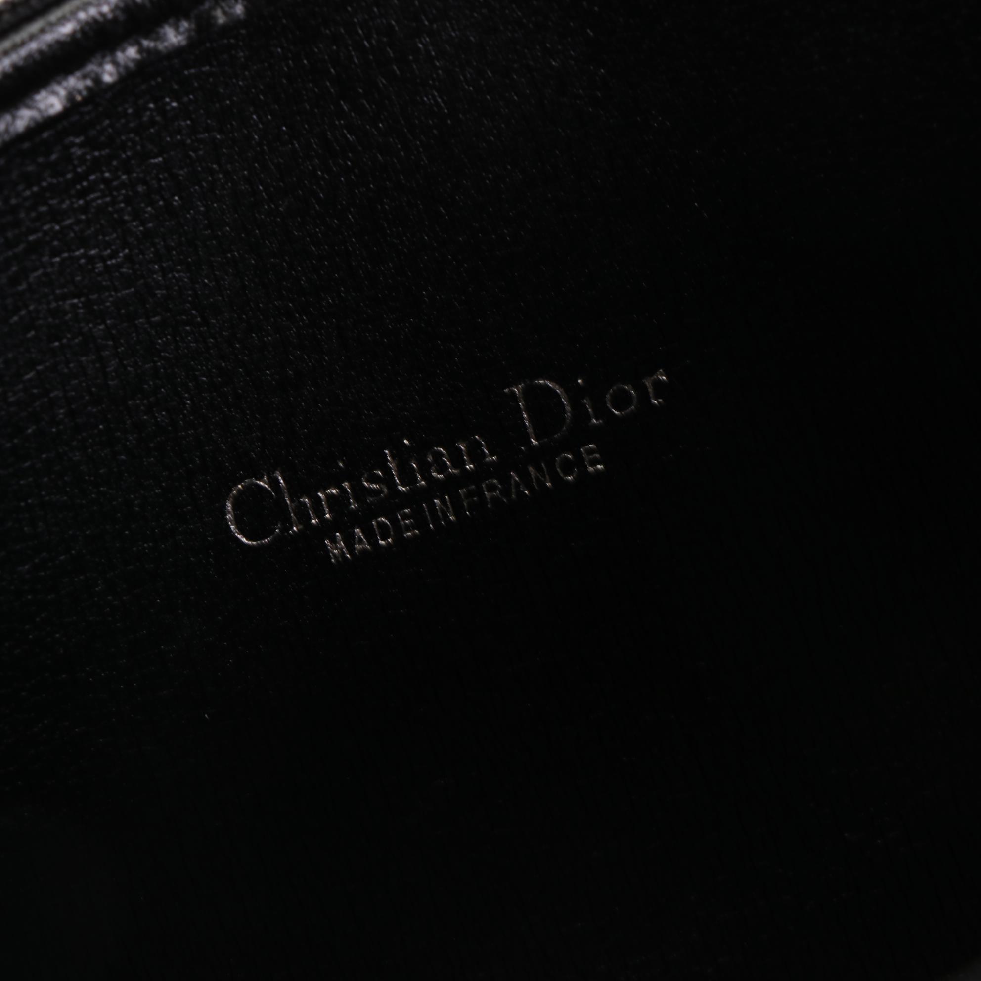 Christian Dior Zip Pouch in Dior Oblique Canvas and Leather