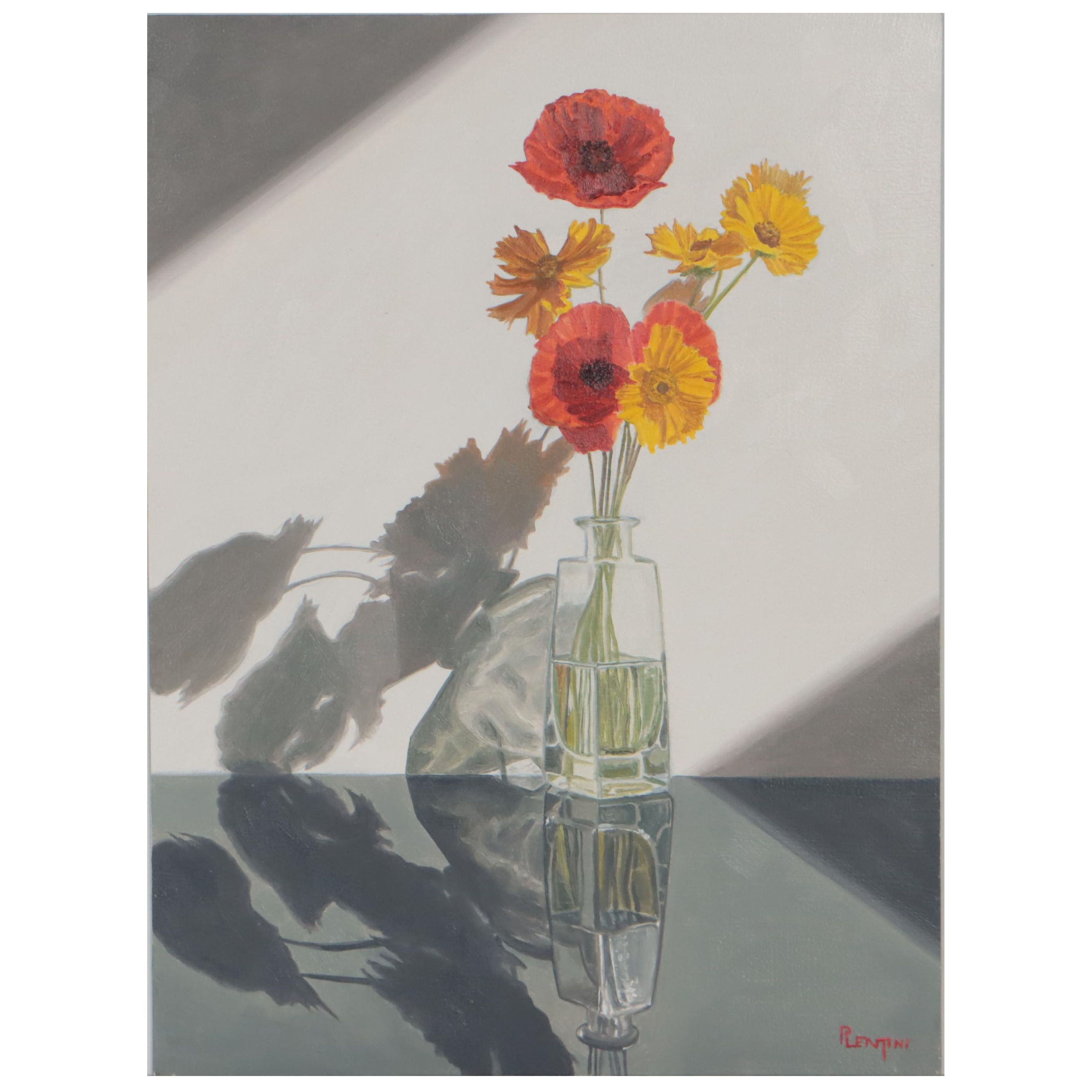 Peter Lentini Oil Painting "Enshadowed," 21st Century