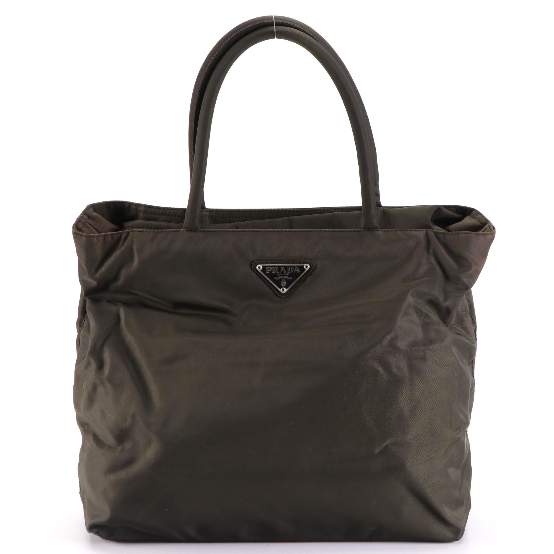 Prada Tessuto Tote Bag in Loden Nylon
