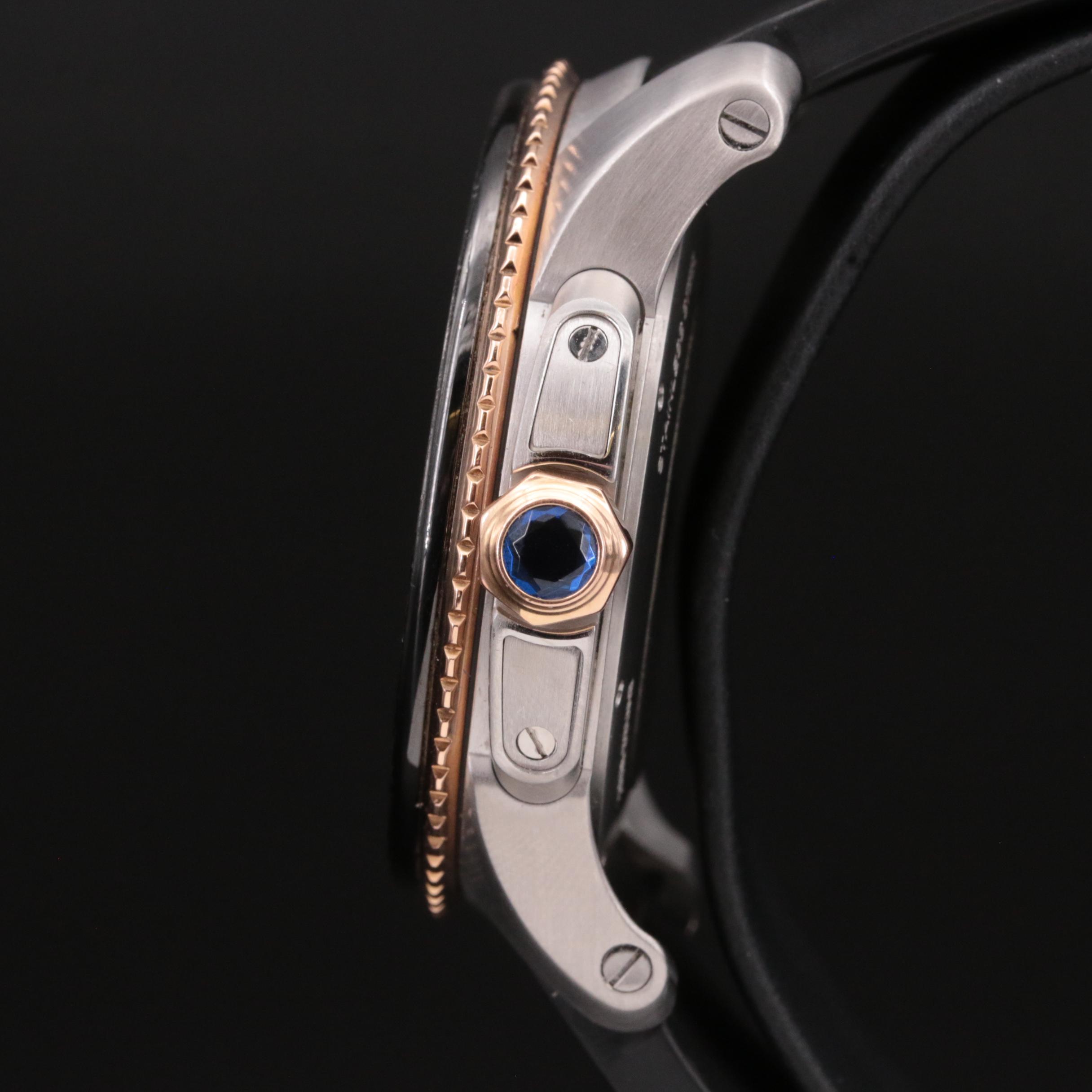 Cartier Calibre de Cartier Diver 18K and Steel Automatic Watch