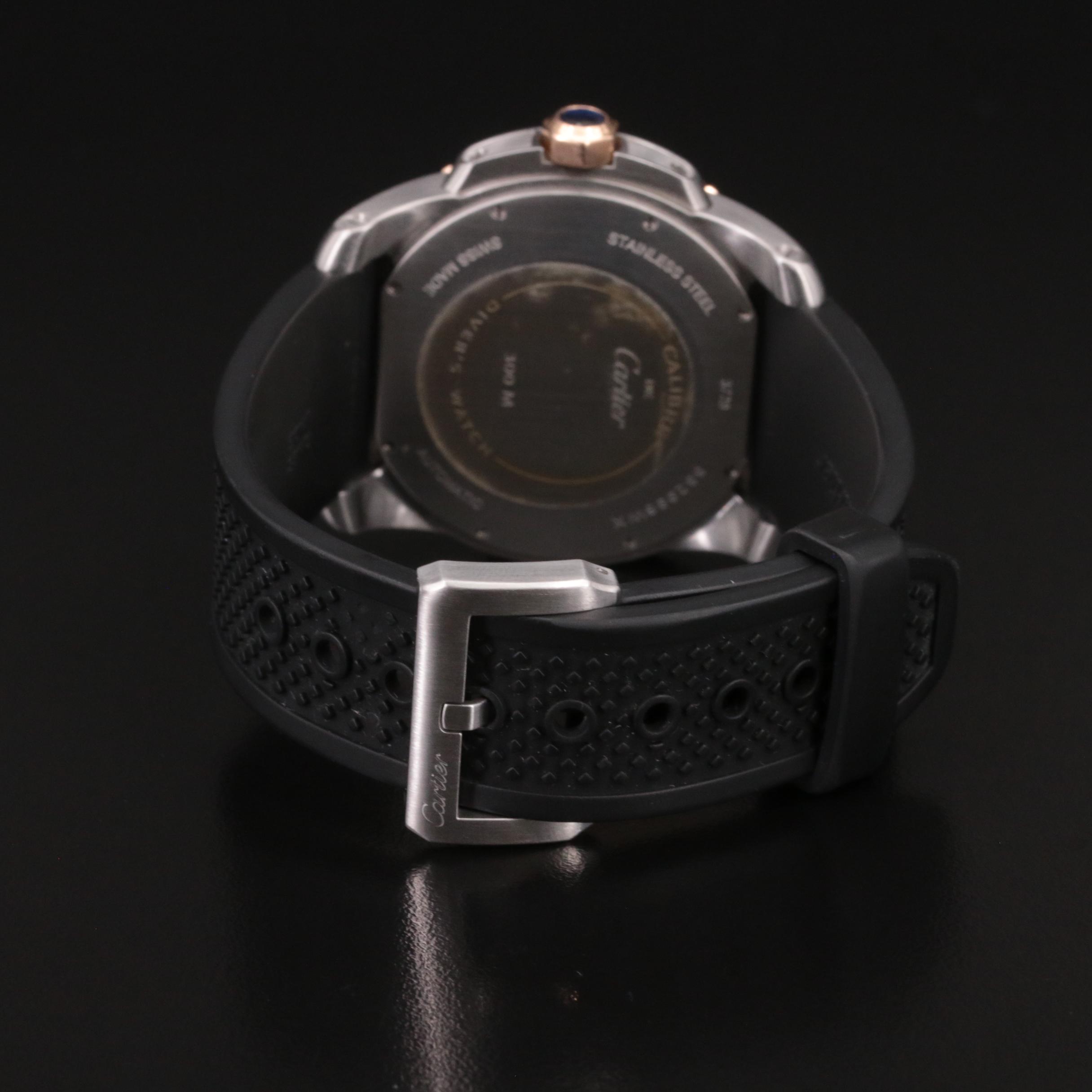 Cartier Calibre de Cartier Diver 18K and Steel Automatic Watch