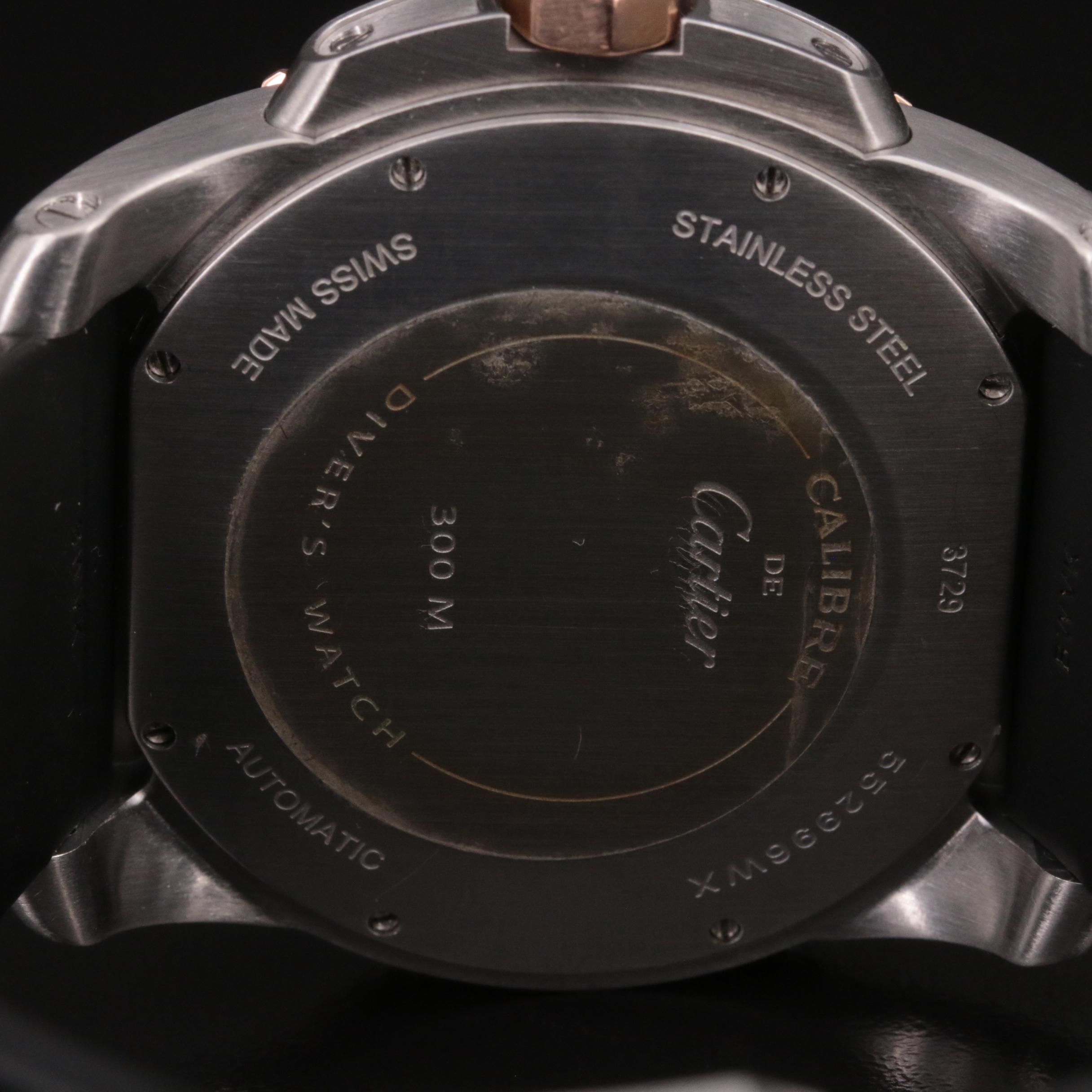 Cartier Calibre de Cartier Diver 18K and Steel Automatic Watch