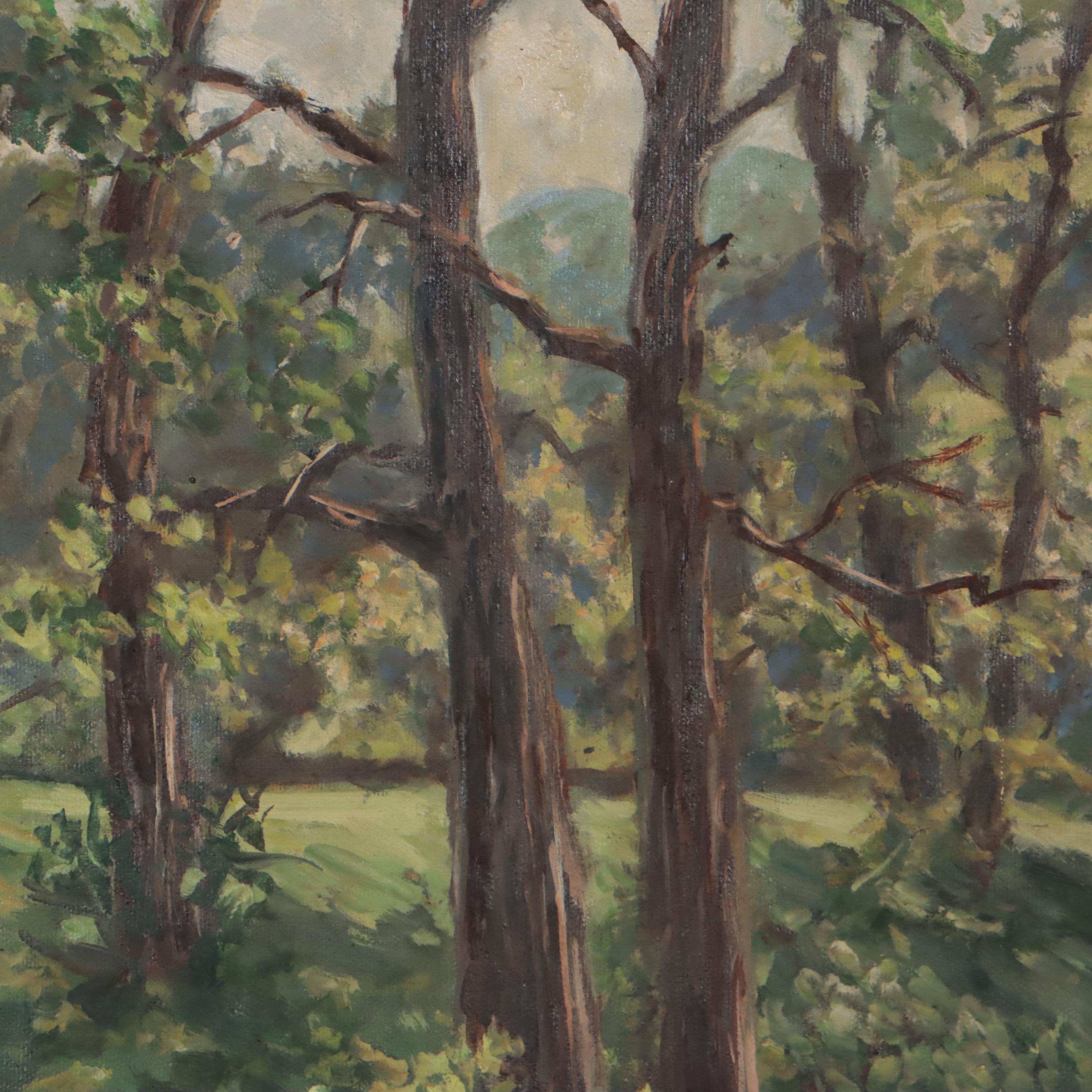 Earle Burgess Landscape Oil Painting