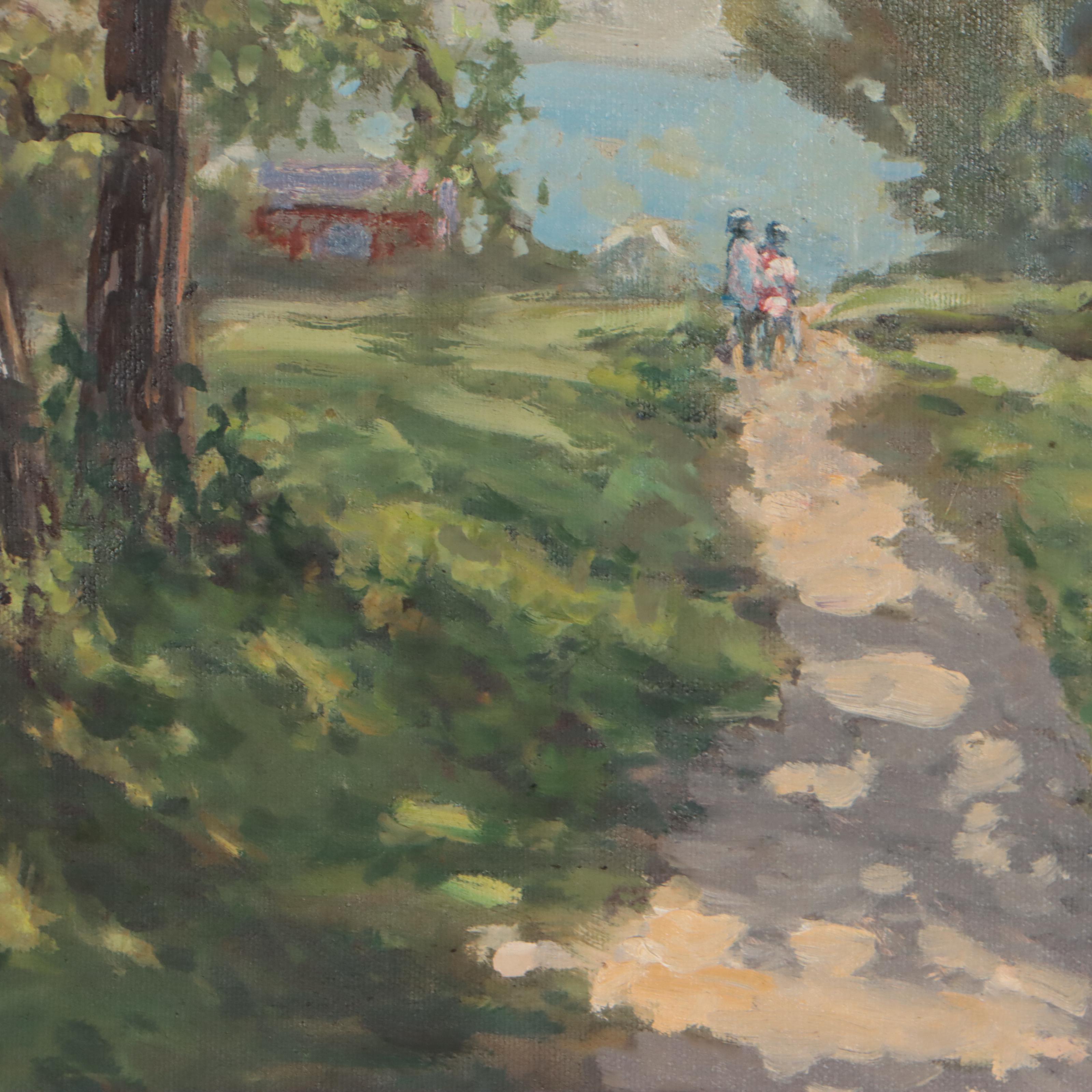 Earle Burgess Landscape Oil Painting