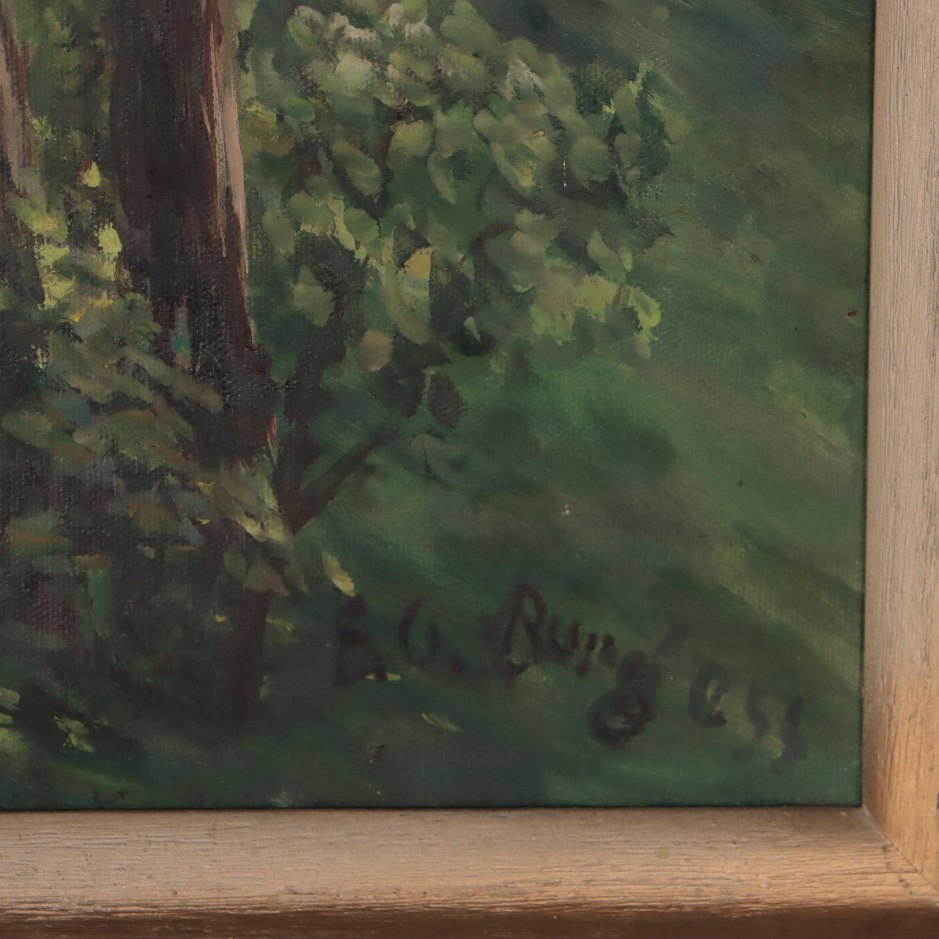 Earle Burgess Landscape Oil Painting