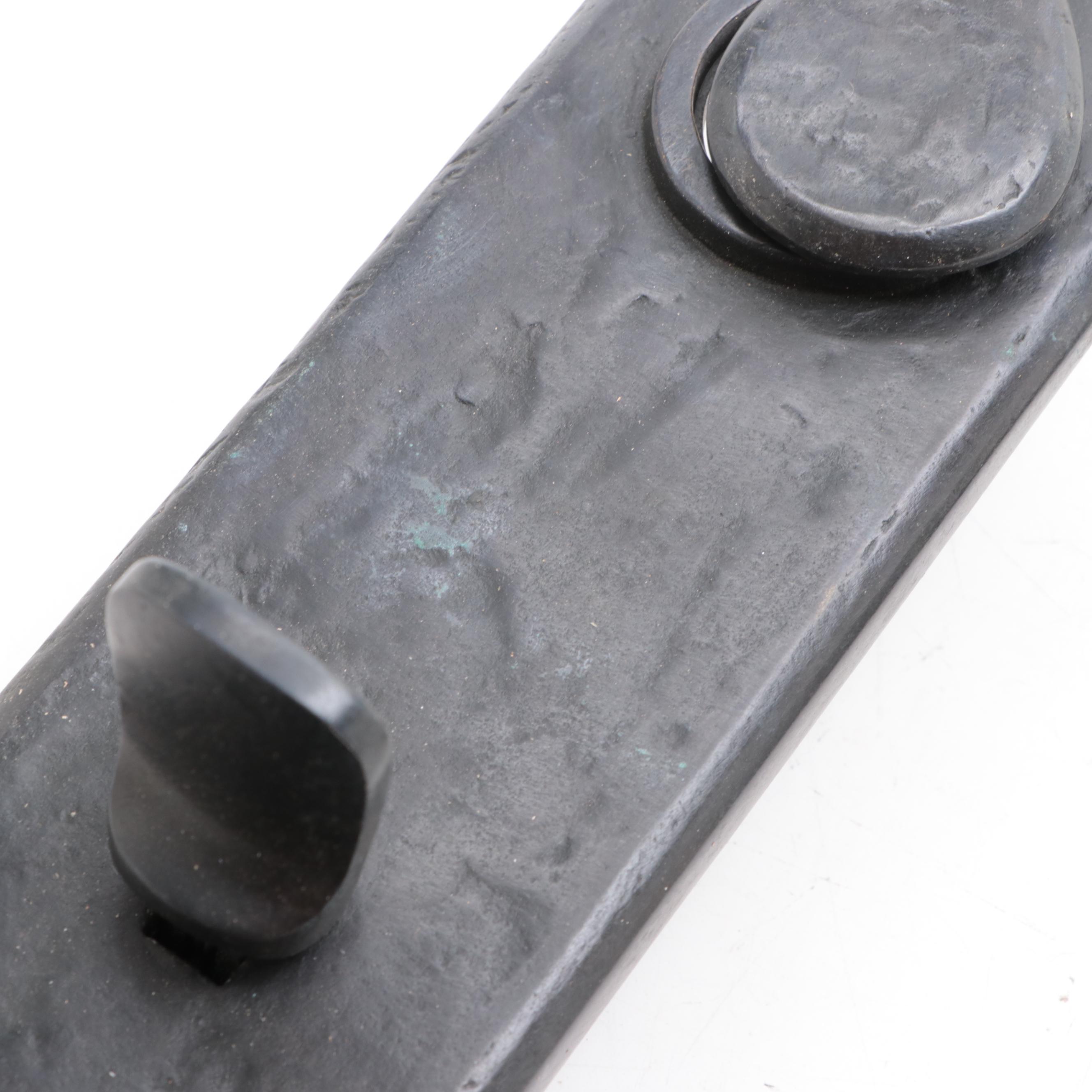 Solid Bronze Entrance Door Set with Spring Assisted Round Knob