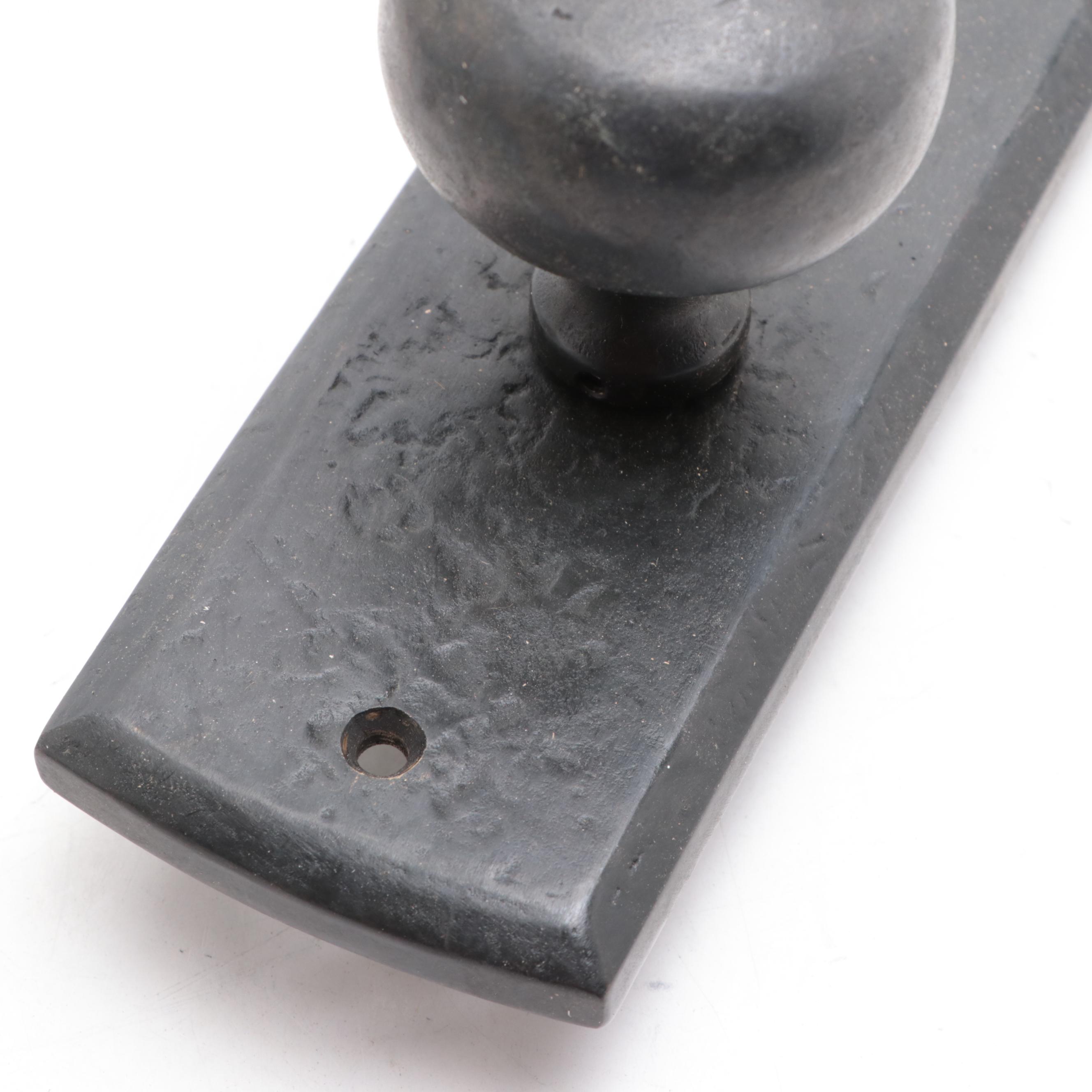 Solid Bronze Entrance Door Set with Spring Assisted Round Knob