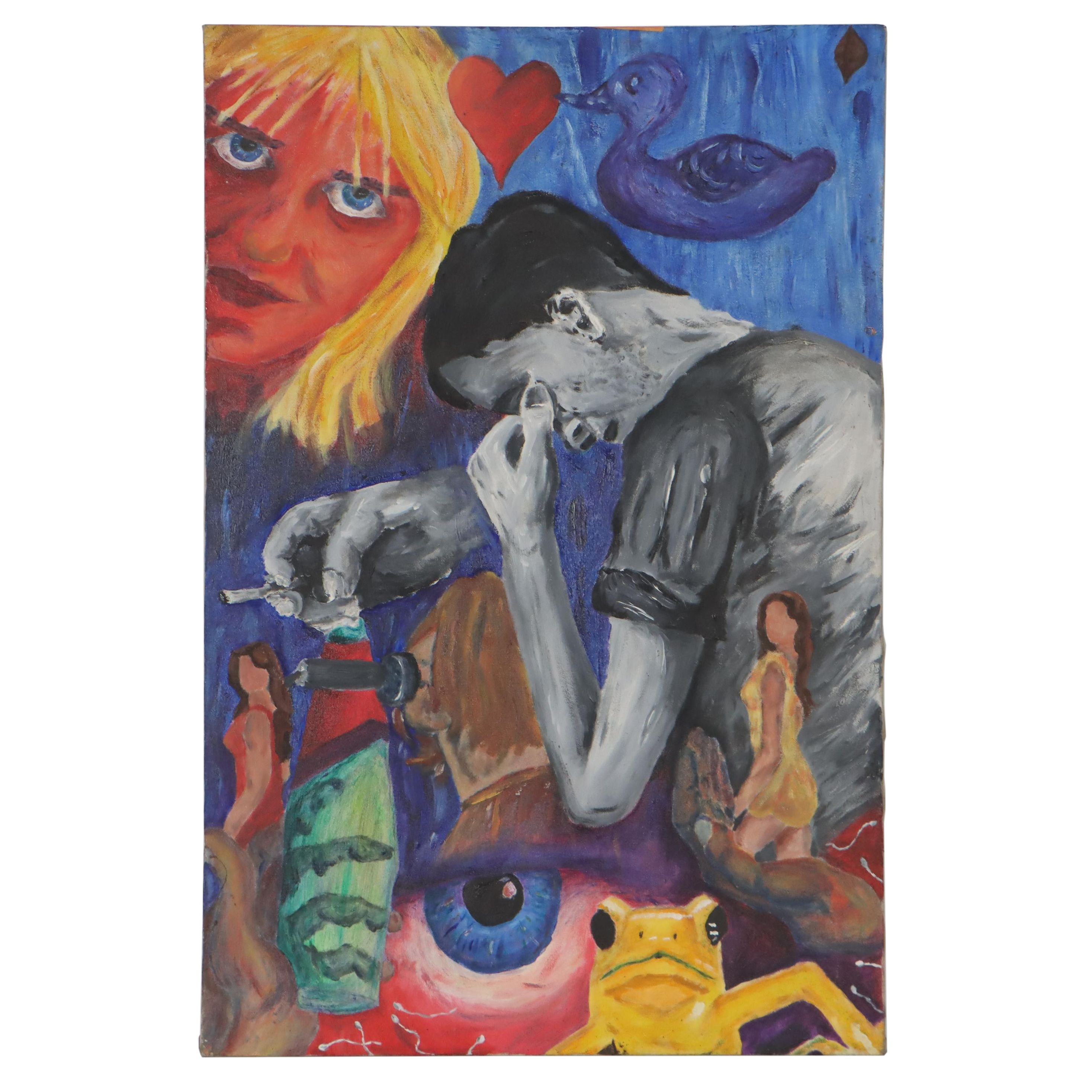 Surreal Montage Oil Painting