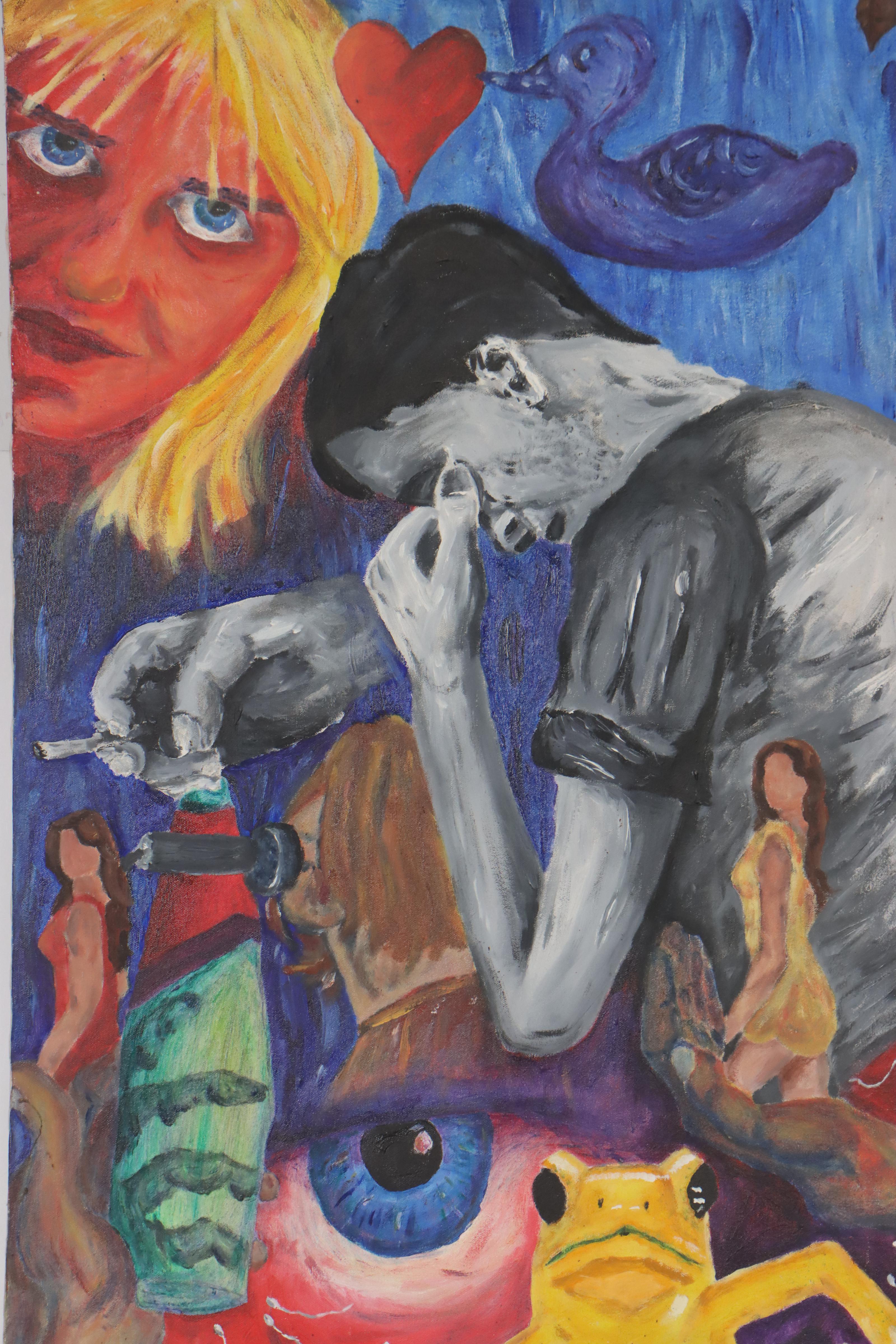 Surreal Montage Oil Painting