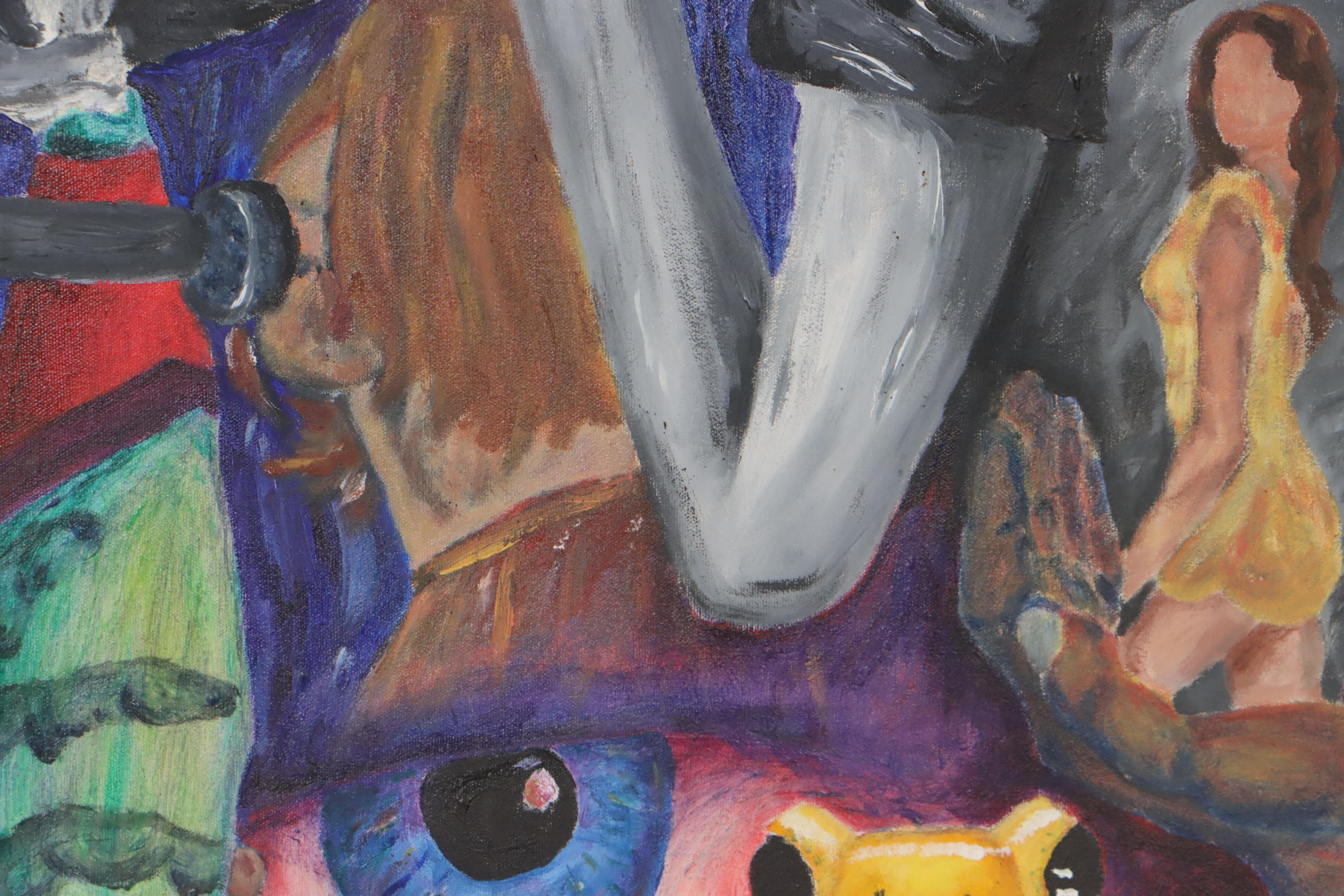 Surreal Montage Oil Painting