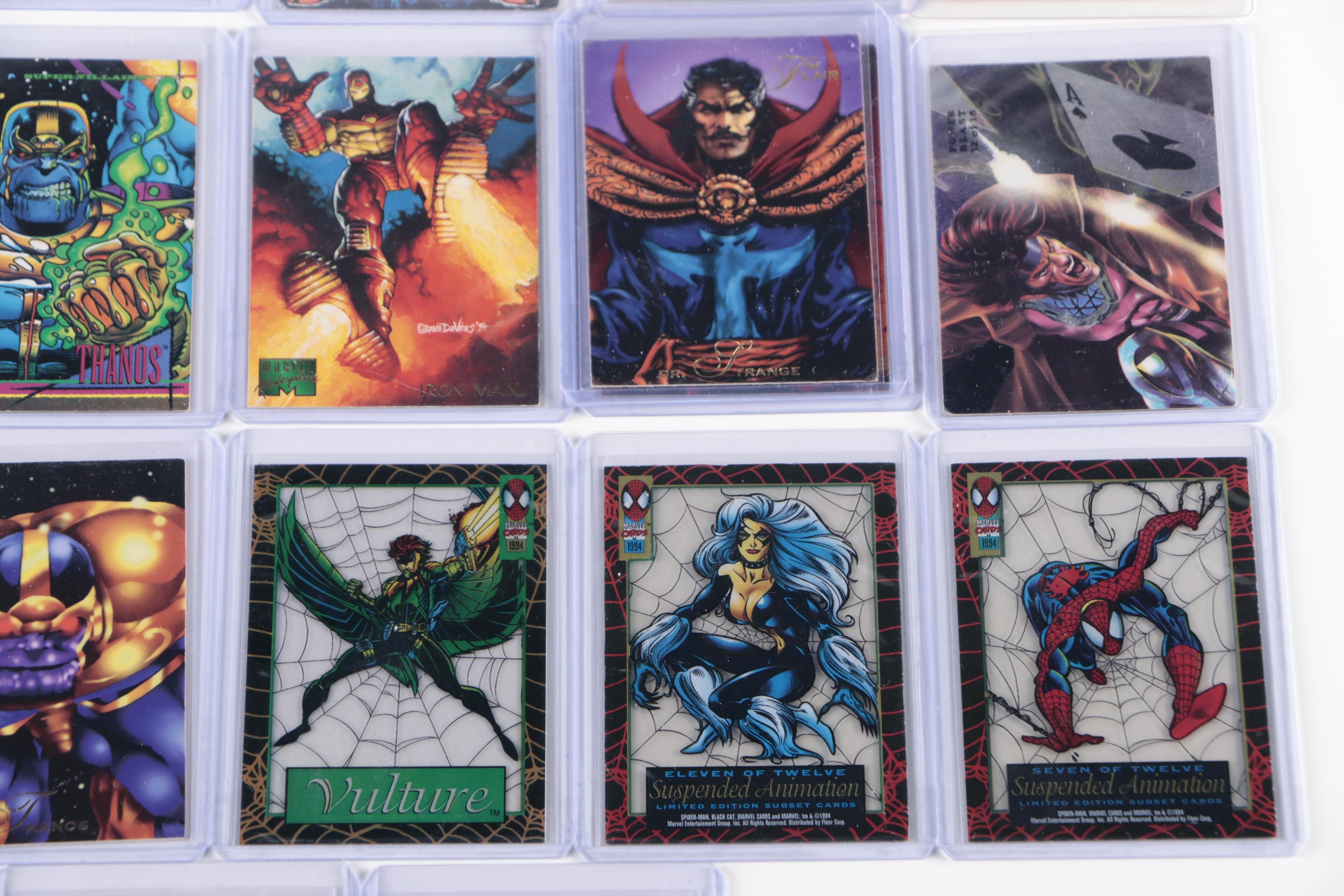 Fleer, More Marvel Trading Cards, Spider-Man and Magneto Limited Editions, 1990s