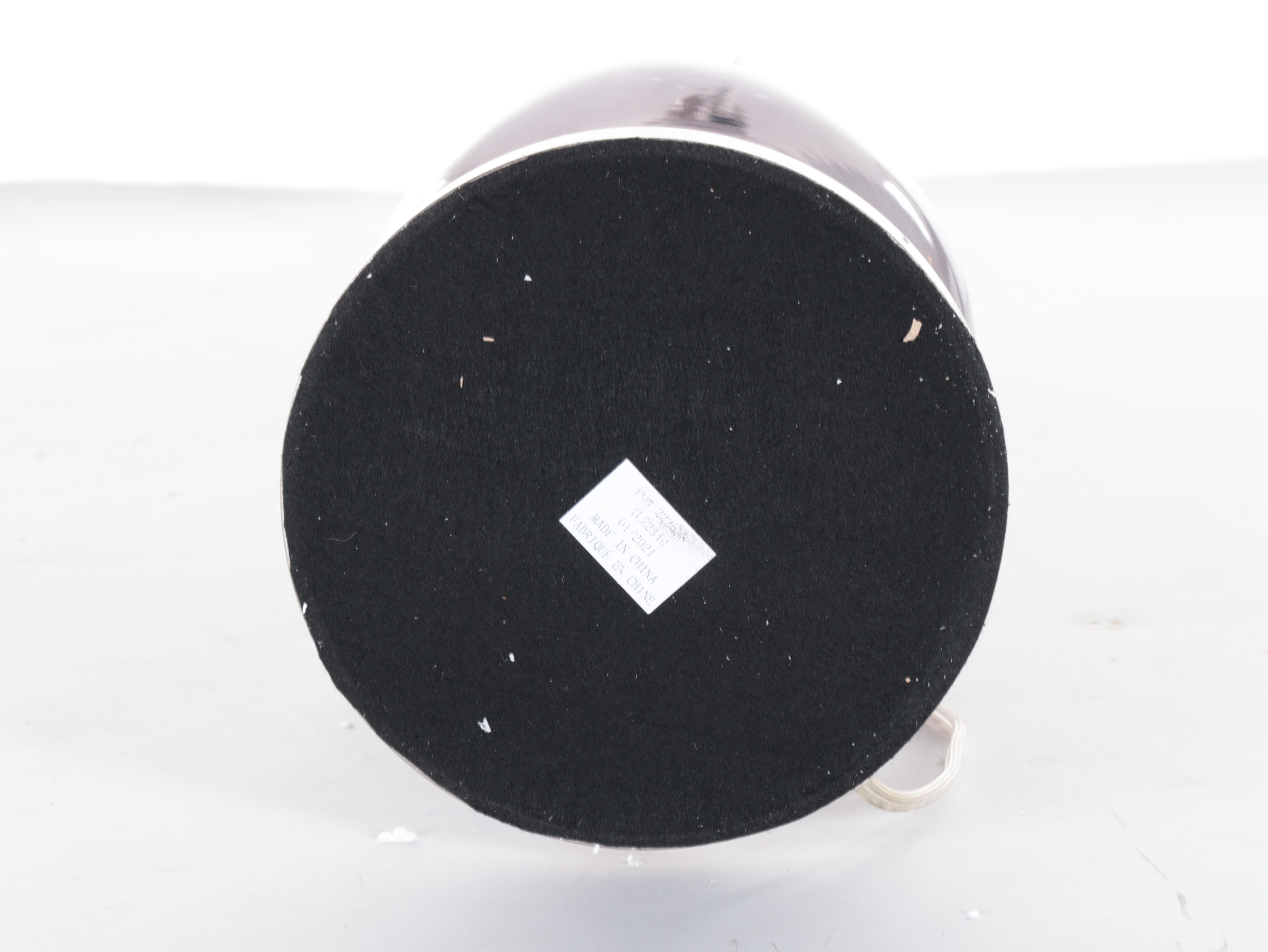 Jonathan Y "Genie" Glass Lamp With Drum Shade, Contemporary