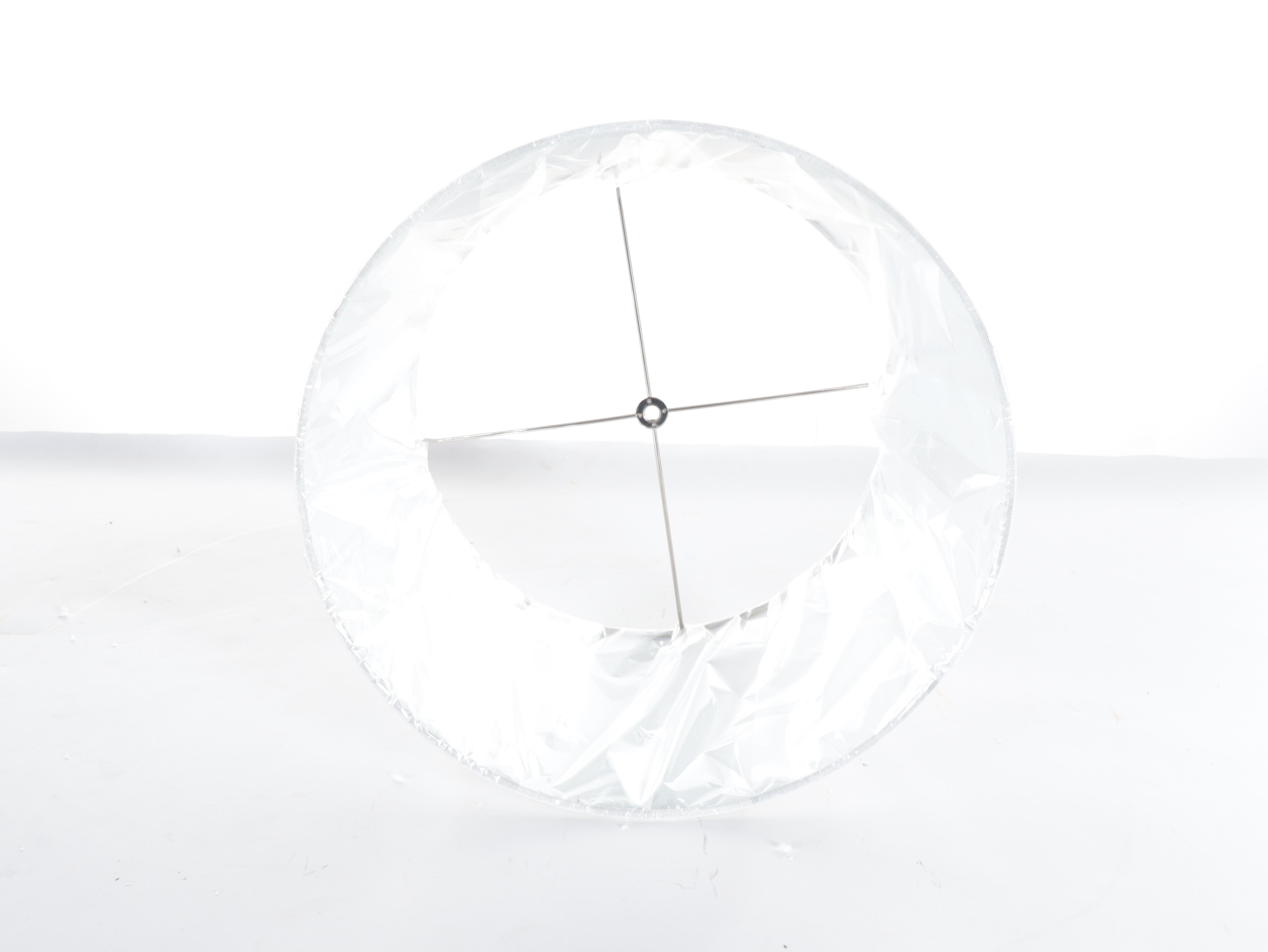 Jonathan Y "Genie" Glass Lamp With Drum Shade, Contemporary