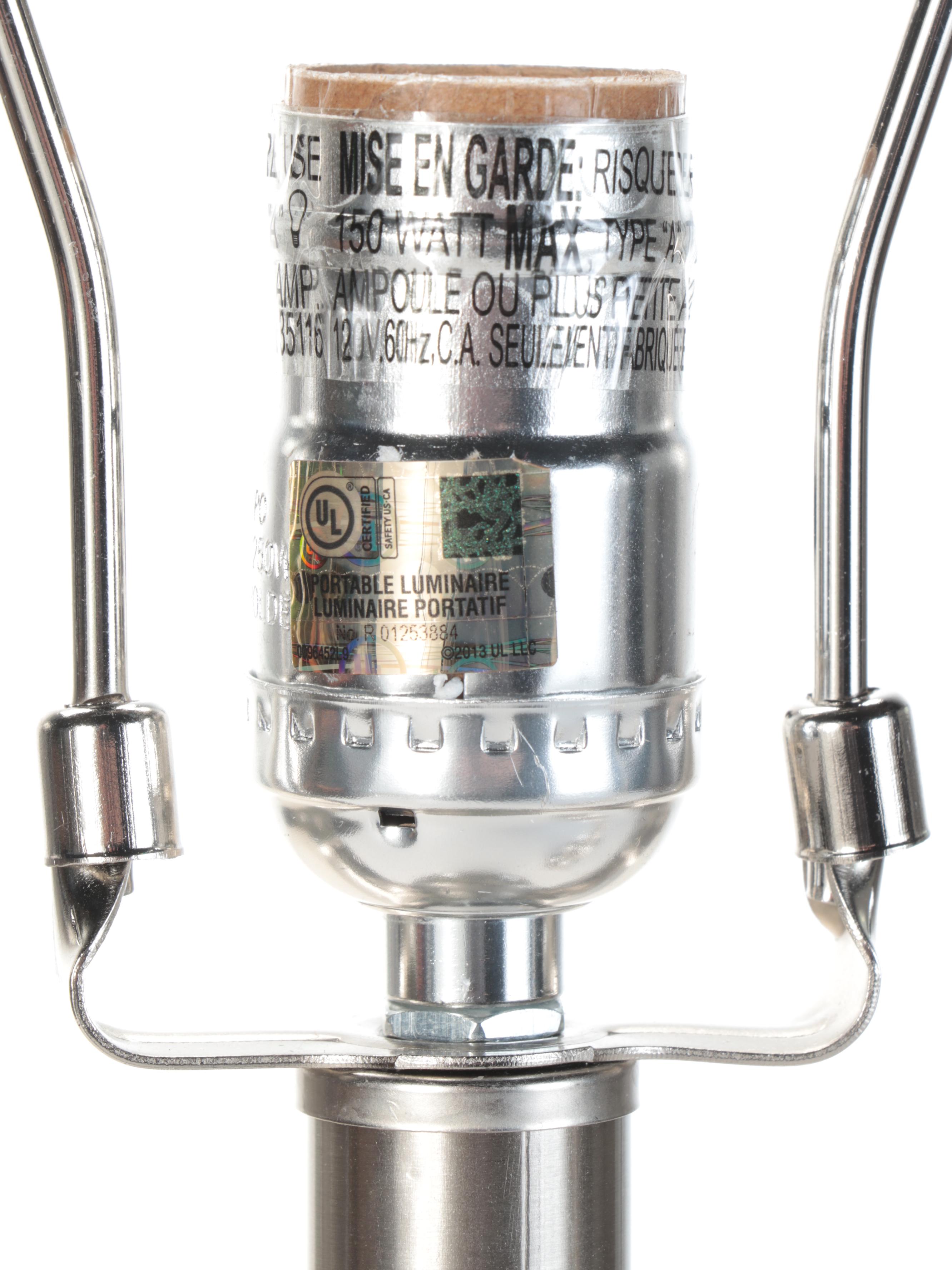 Pair of Decor Therapy Mercury Glass 3-Way Table Lamps