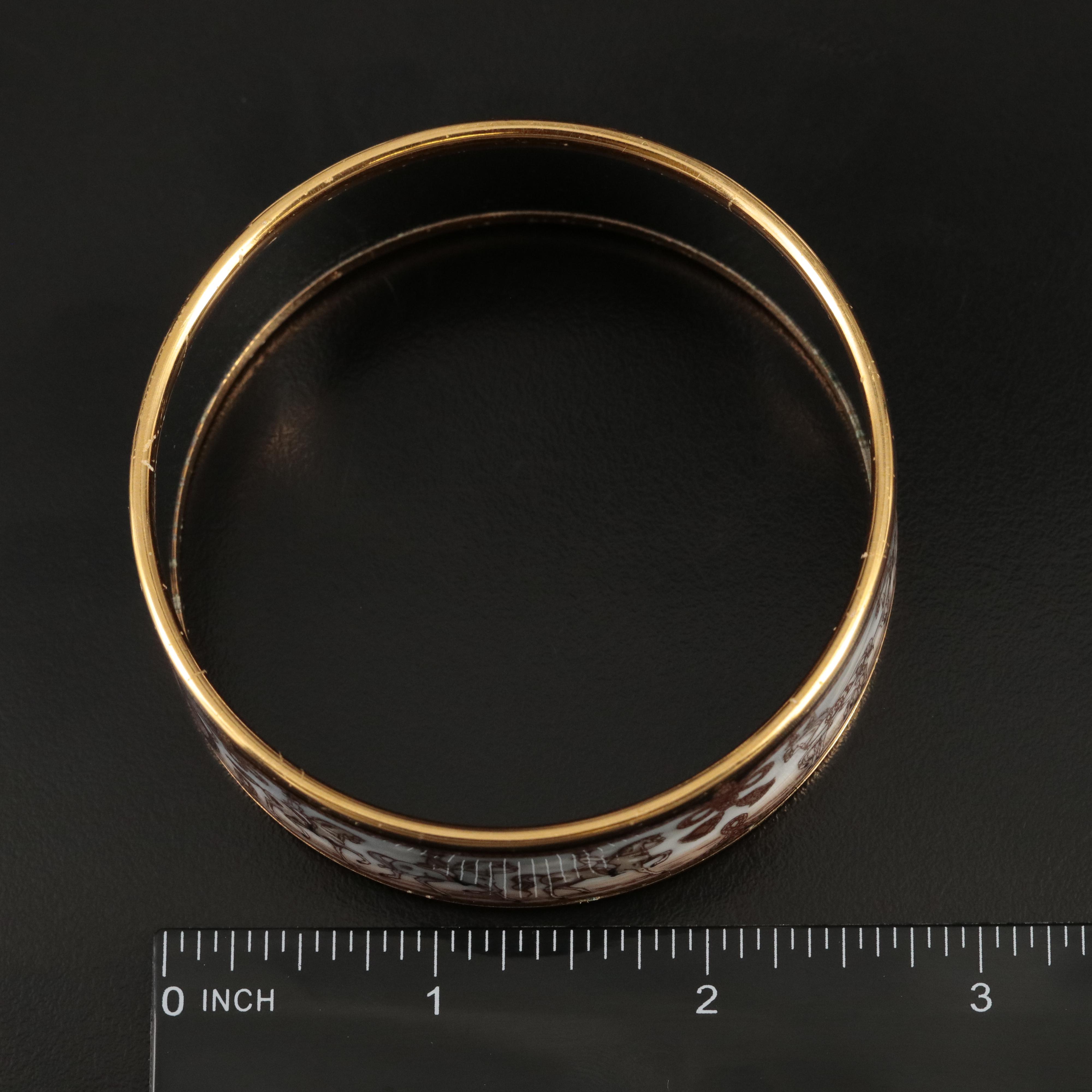 Hermès Wide Horse and Carriage Bangle