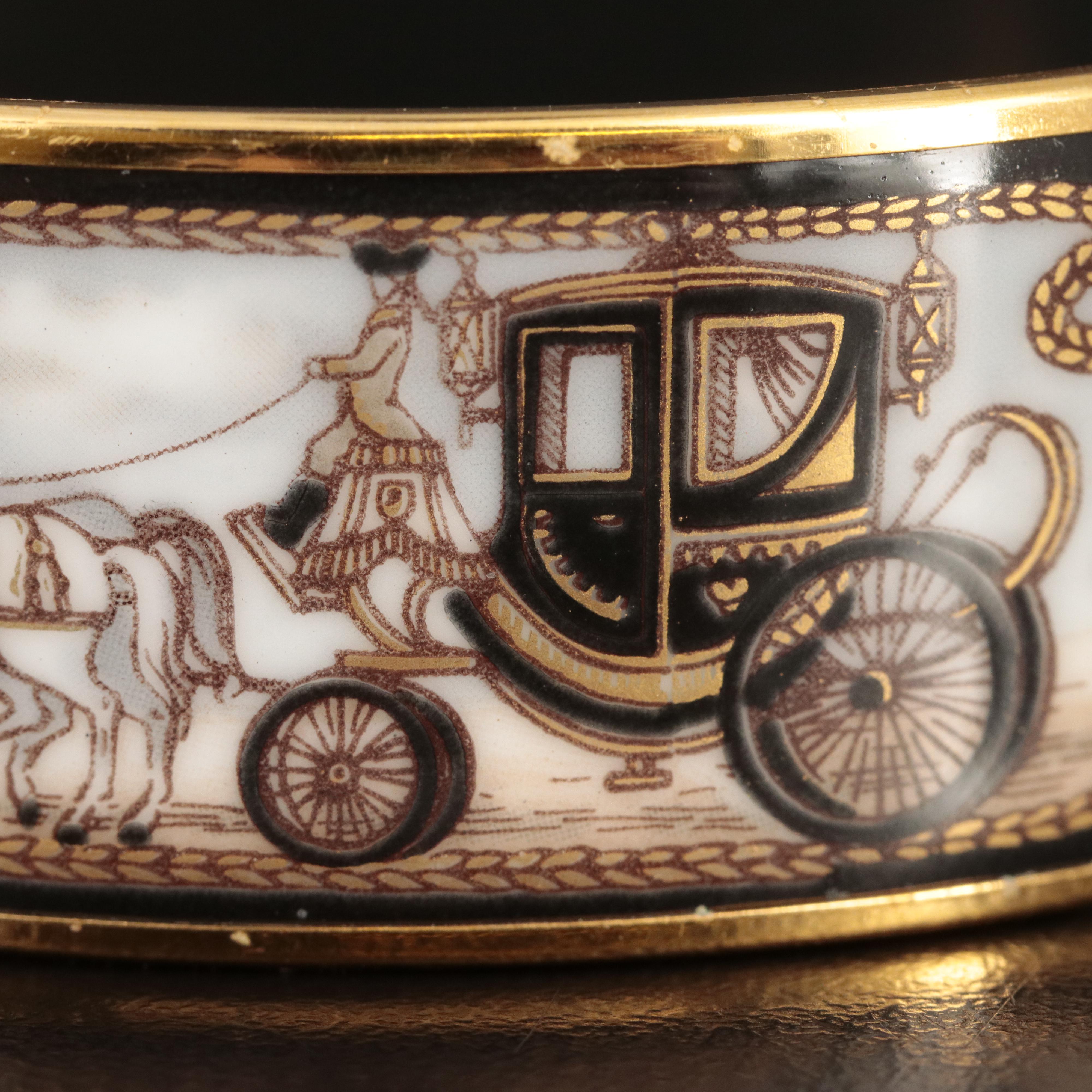Hermès Wide Horse and Carriage Bangle