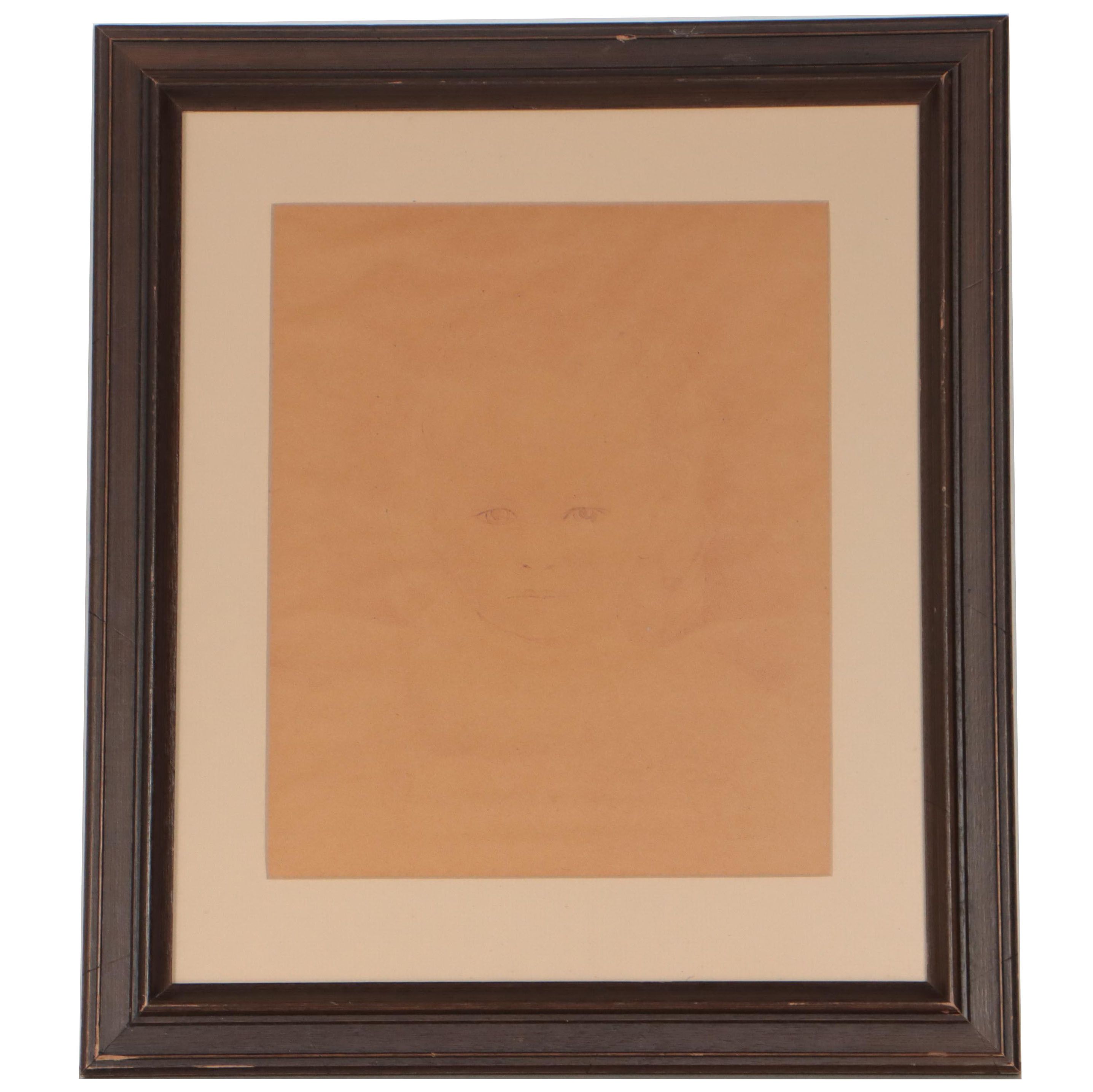 Ink Drawing of Child Portrait