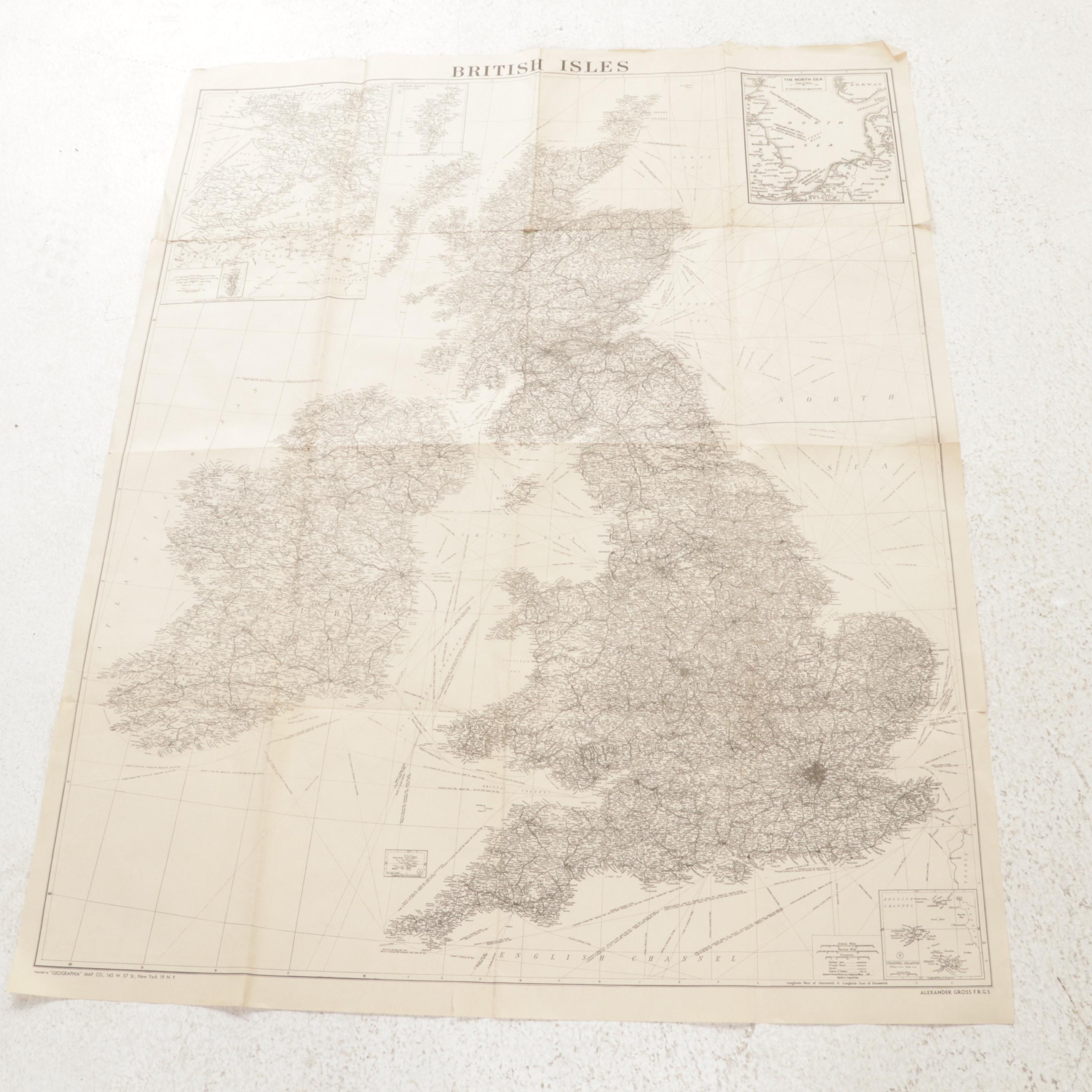 US War Office and Other World War 2 Era Maps of France, circa 1944