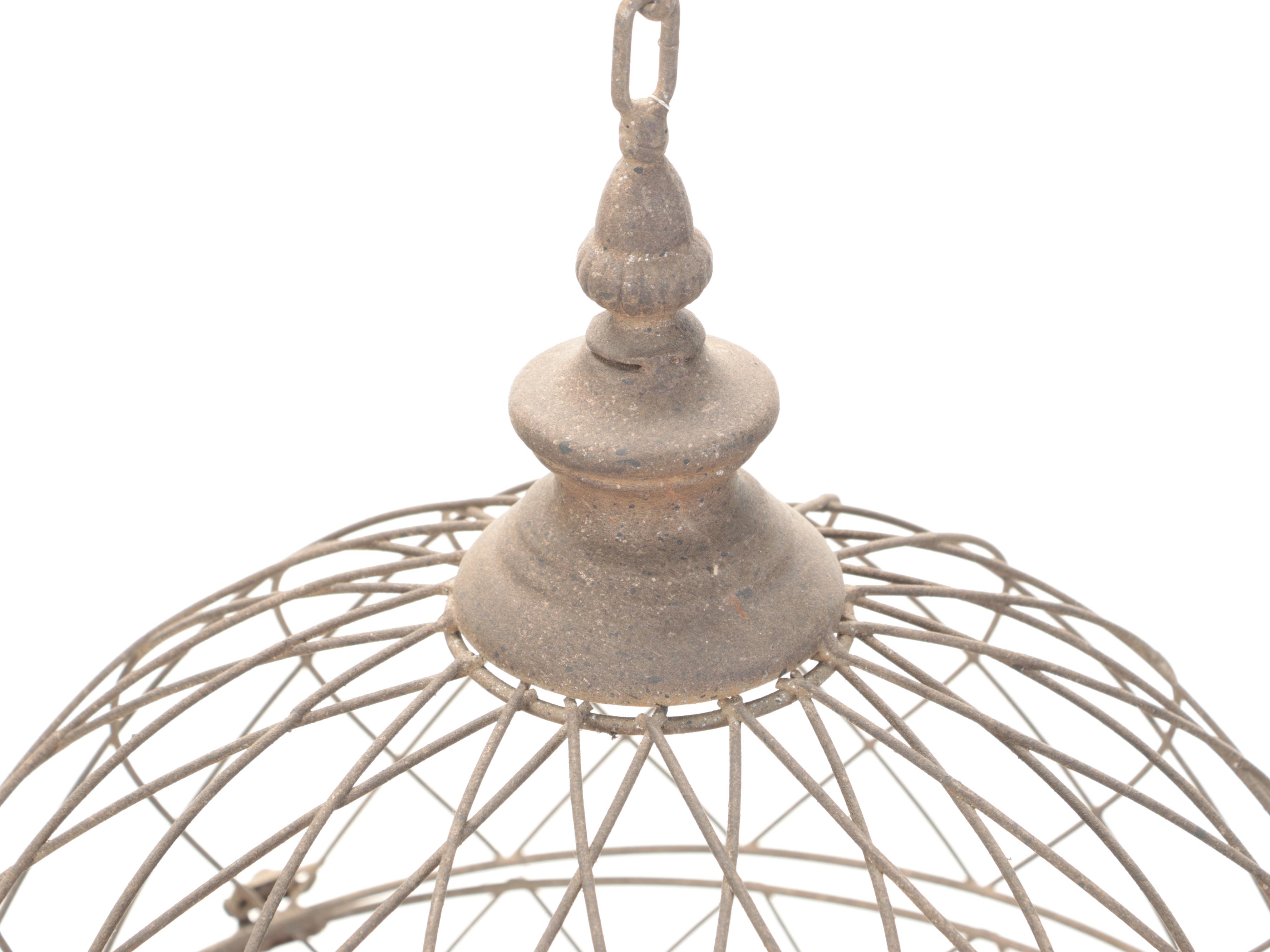 Metal Wire Orb Cage Hanging Planters