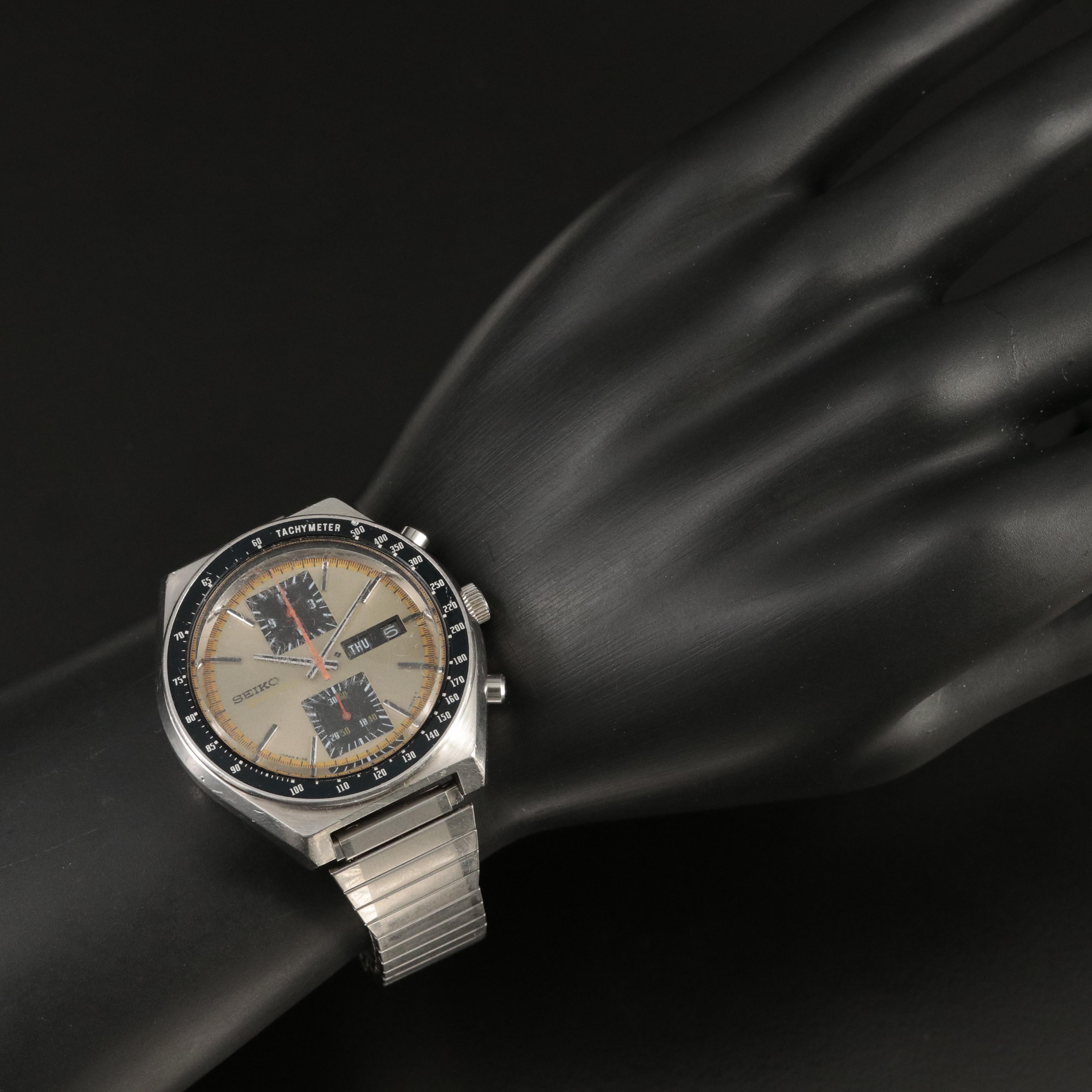 Vintage Seiko Speed - Timer Stainless Steel Chronograph Watch