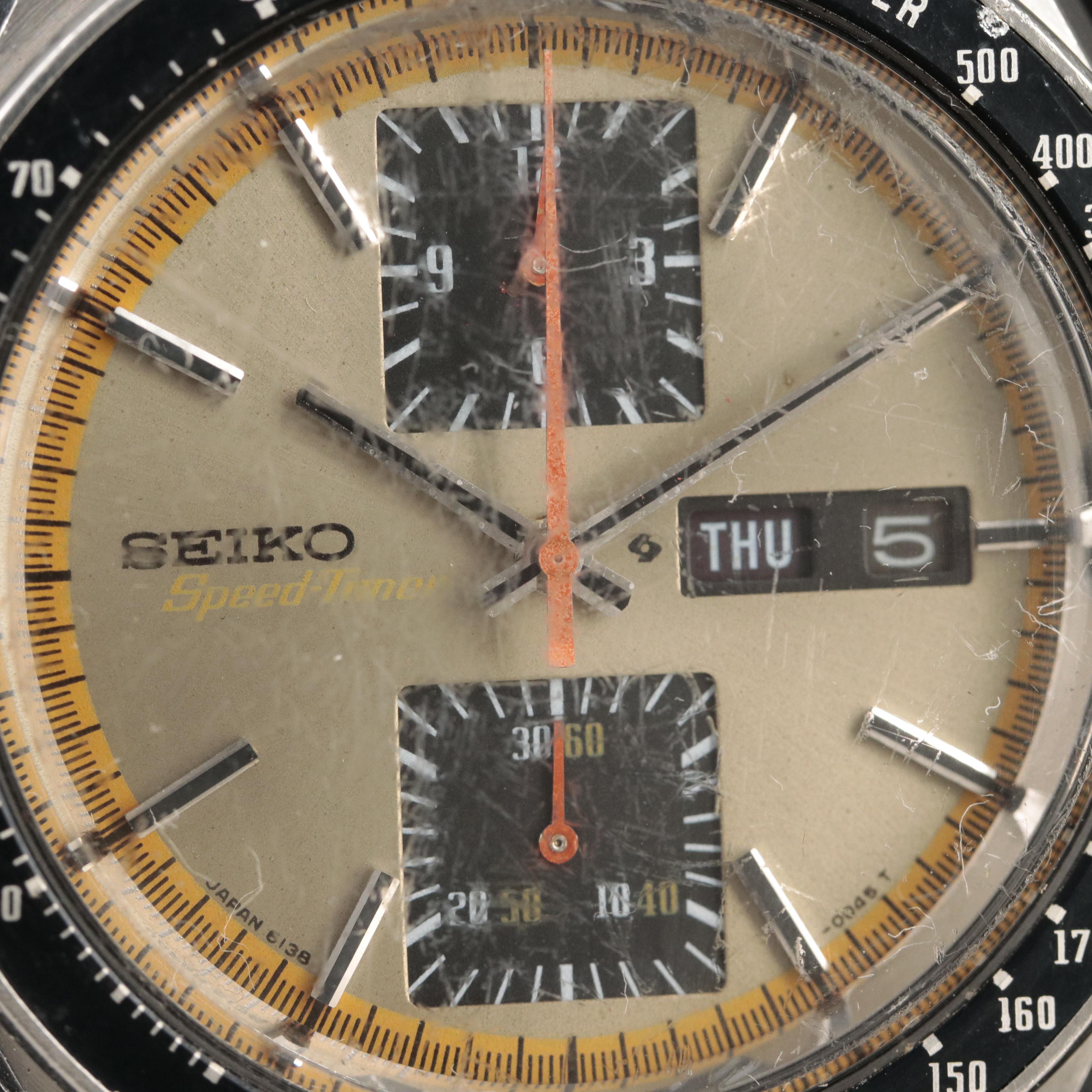 Vintage Seiko Speed - Timer Stainless Steel Chronograph Watch