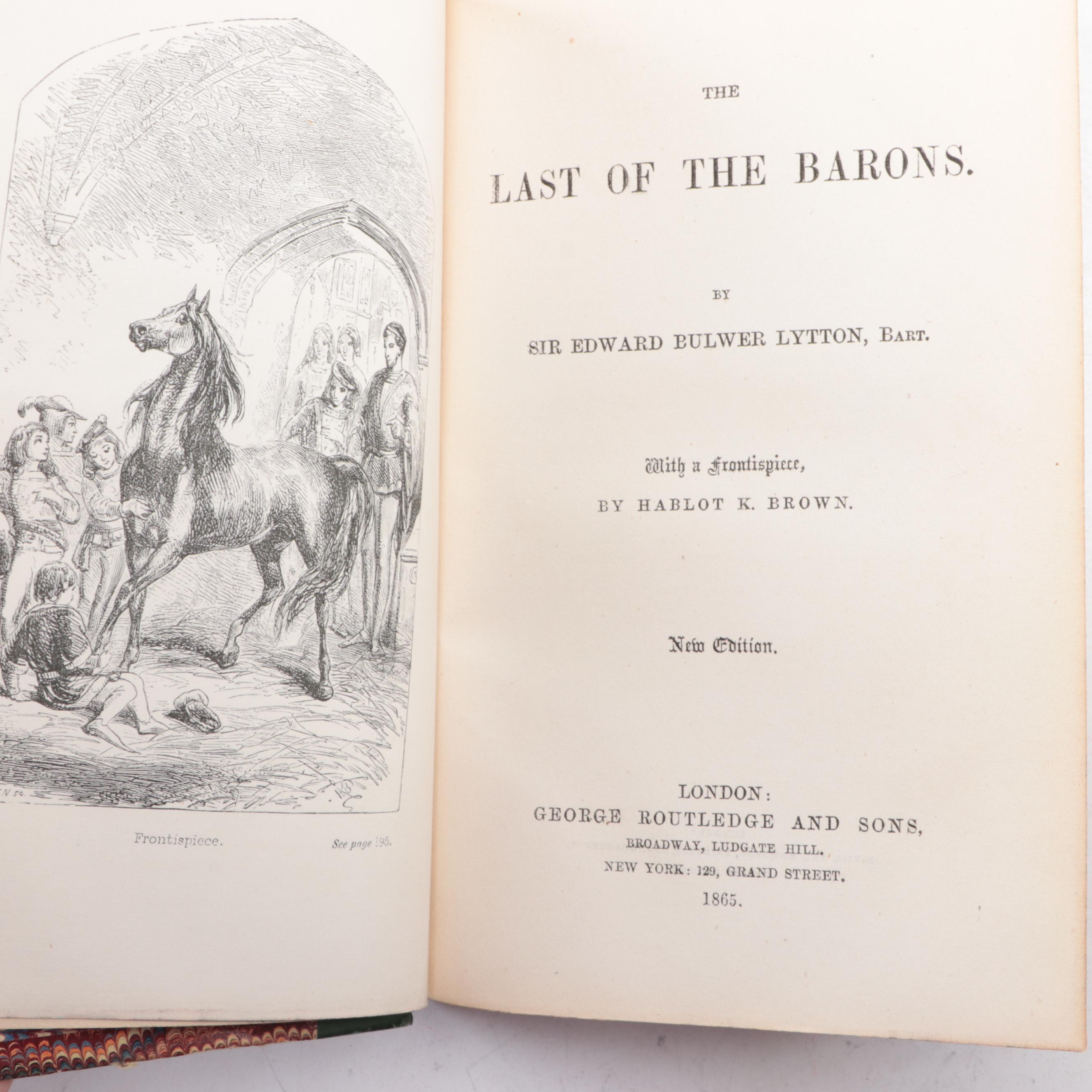 "The Novels of Edward Bulwer-Lytton" Twenty-Three Volume Set, 1867