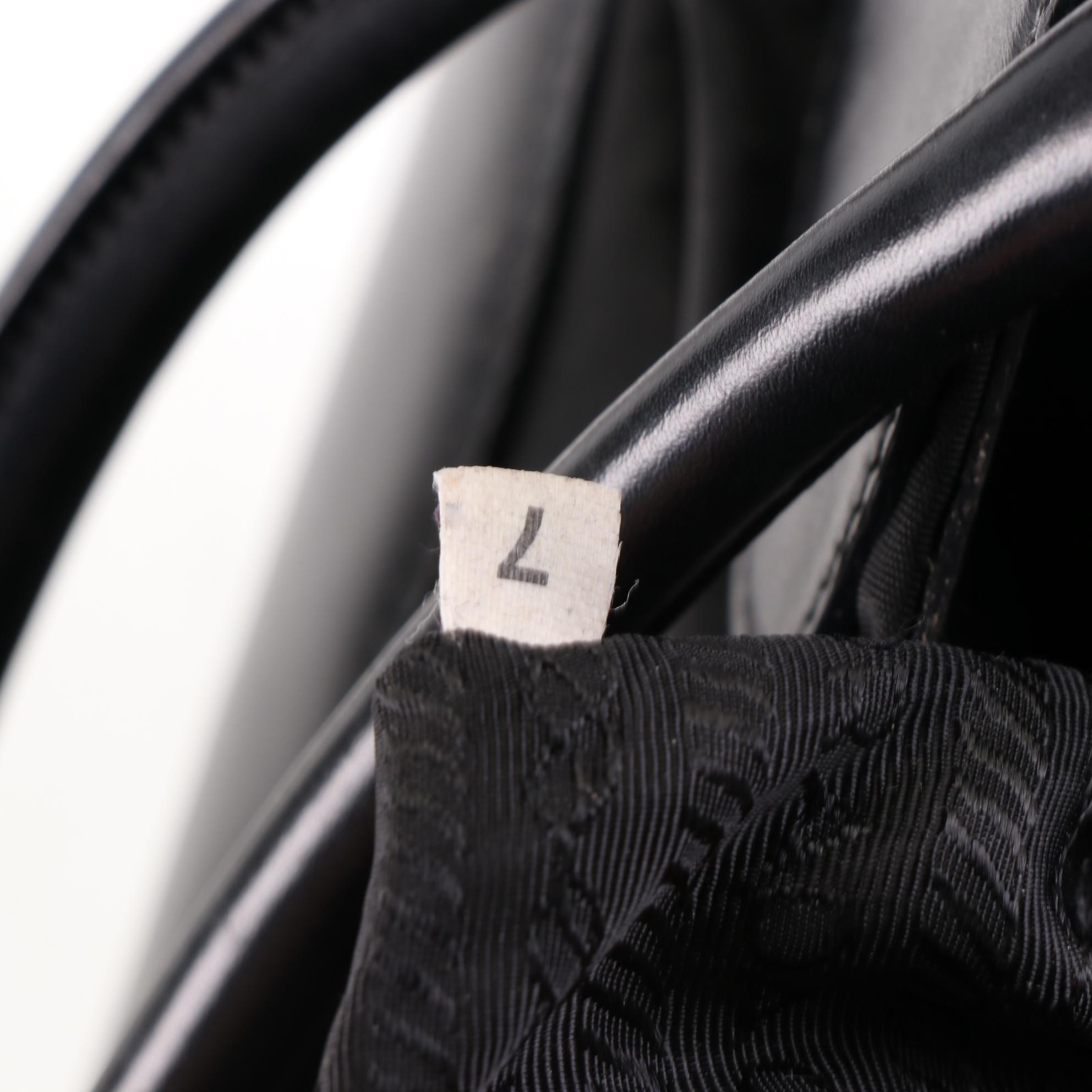 Prada Moon Baguette in Black Tessuto Nylon and Leather