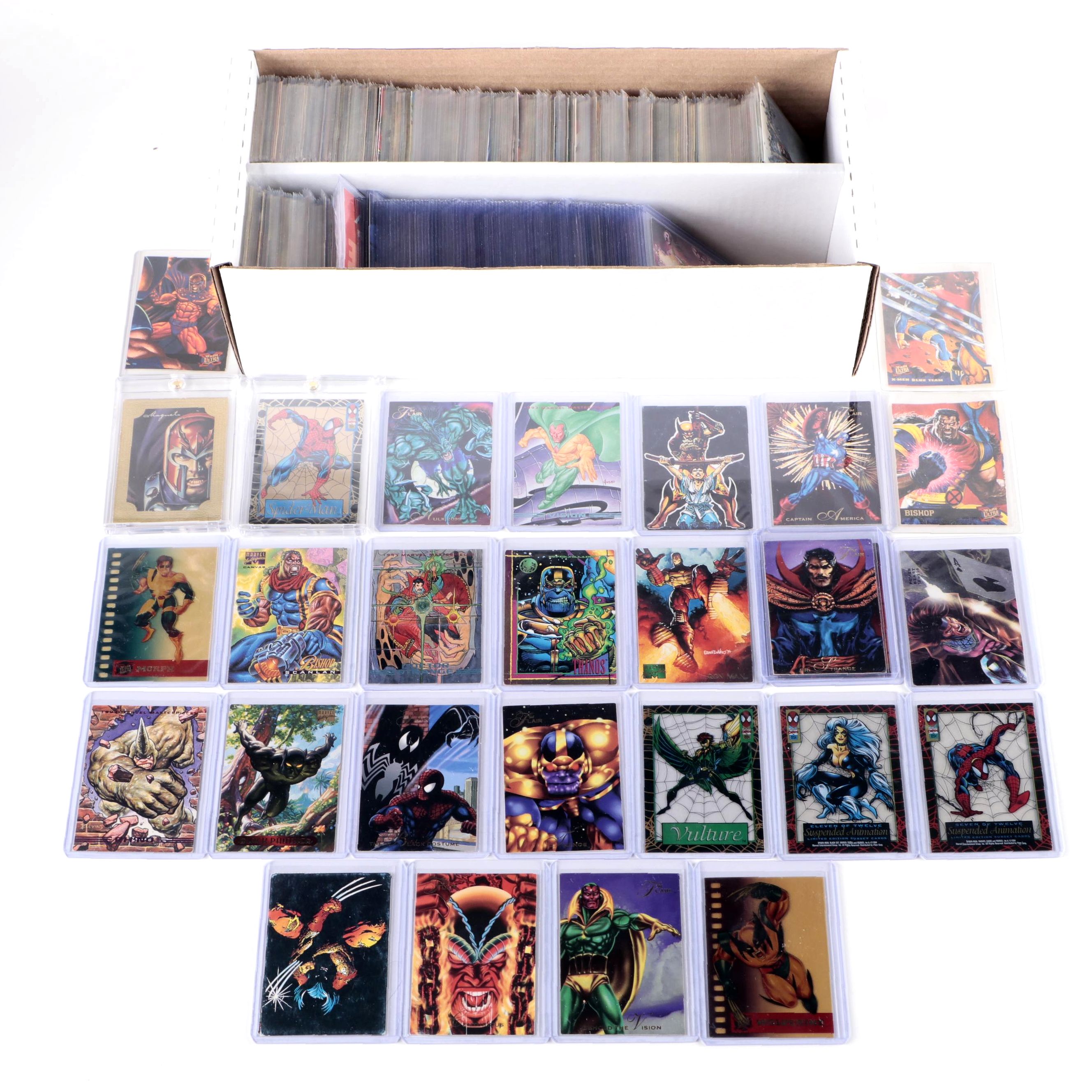 Fleer, More Marvel Trading Cards, Spider-Man and Magneto Limited Editions, 1990s