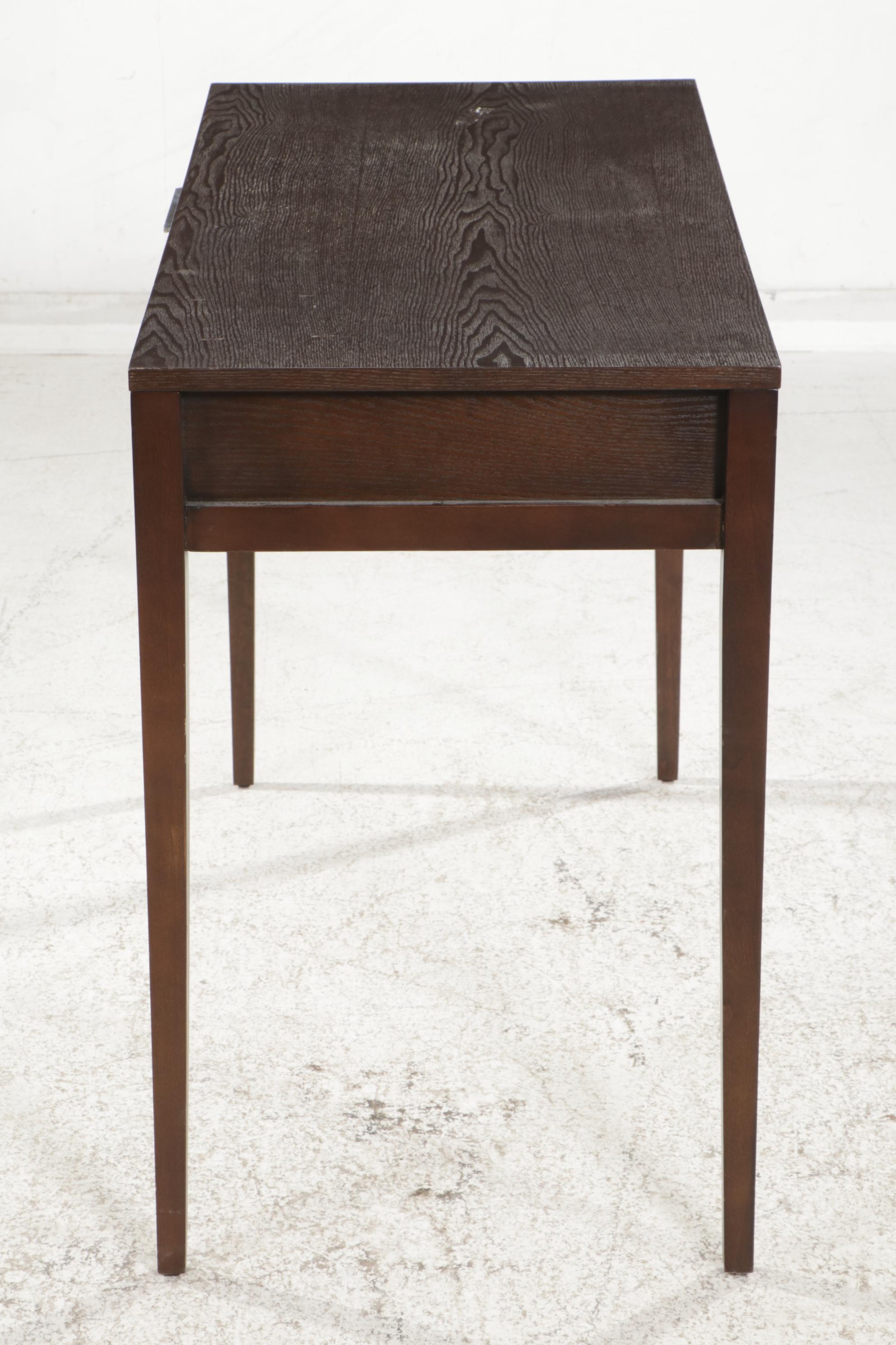 Contemporary Wood-Grained Laminate Computer Desk