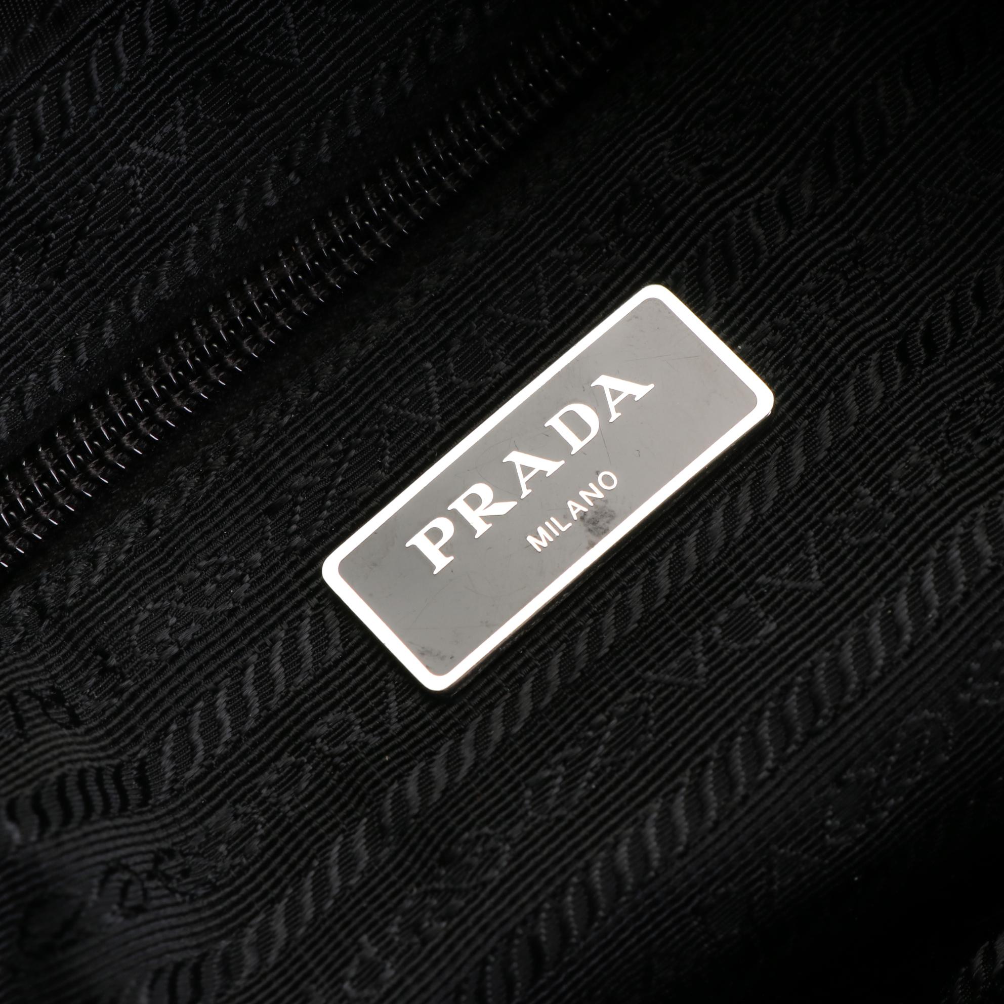 Prada Small Rucksack Backpack in Black Nylon Gabardine and Leather