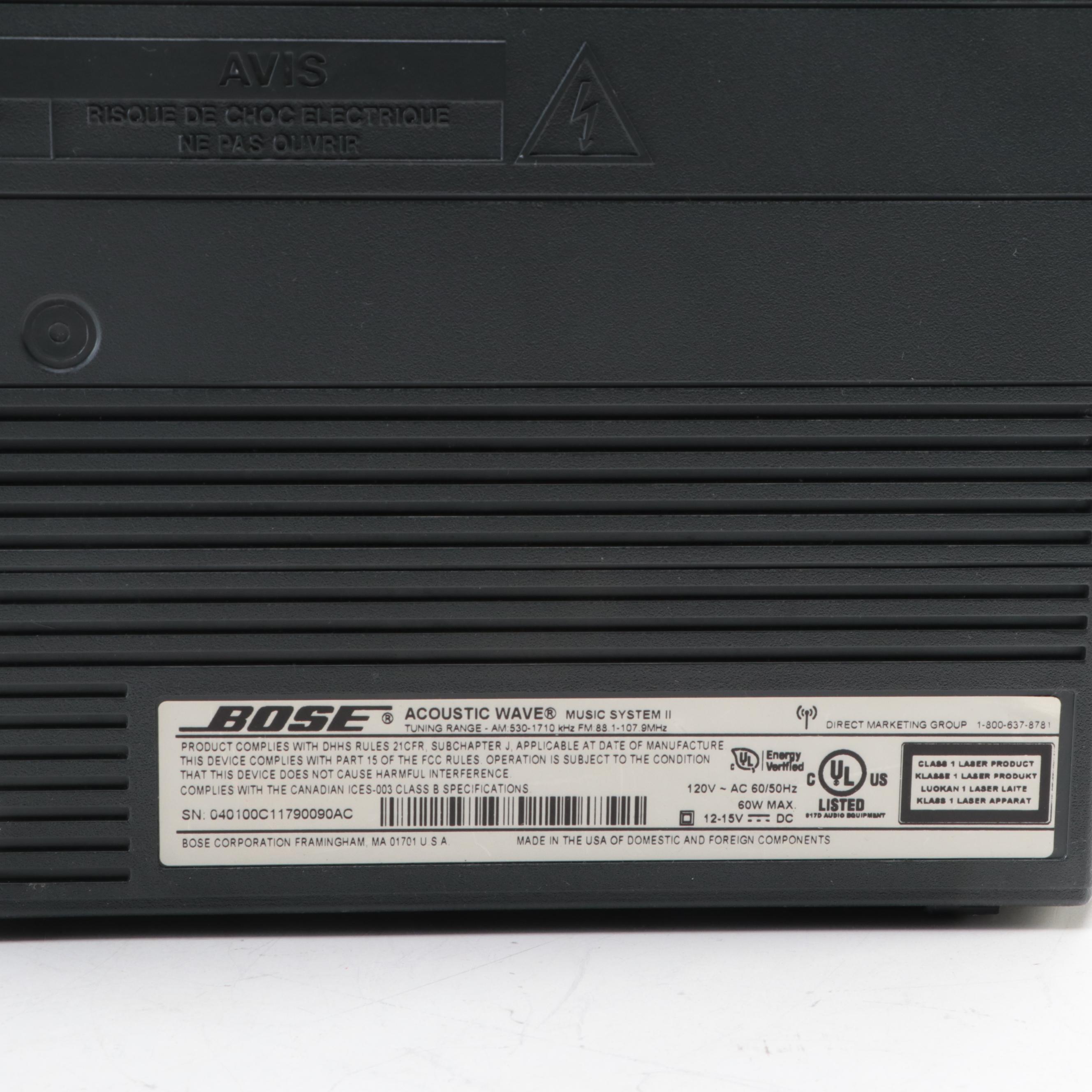 Bose Acoustic Wave Music System II