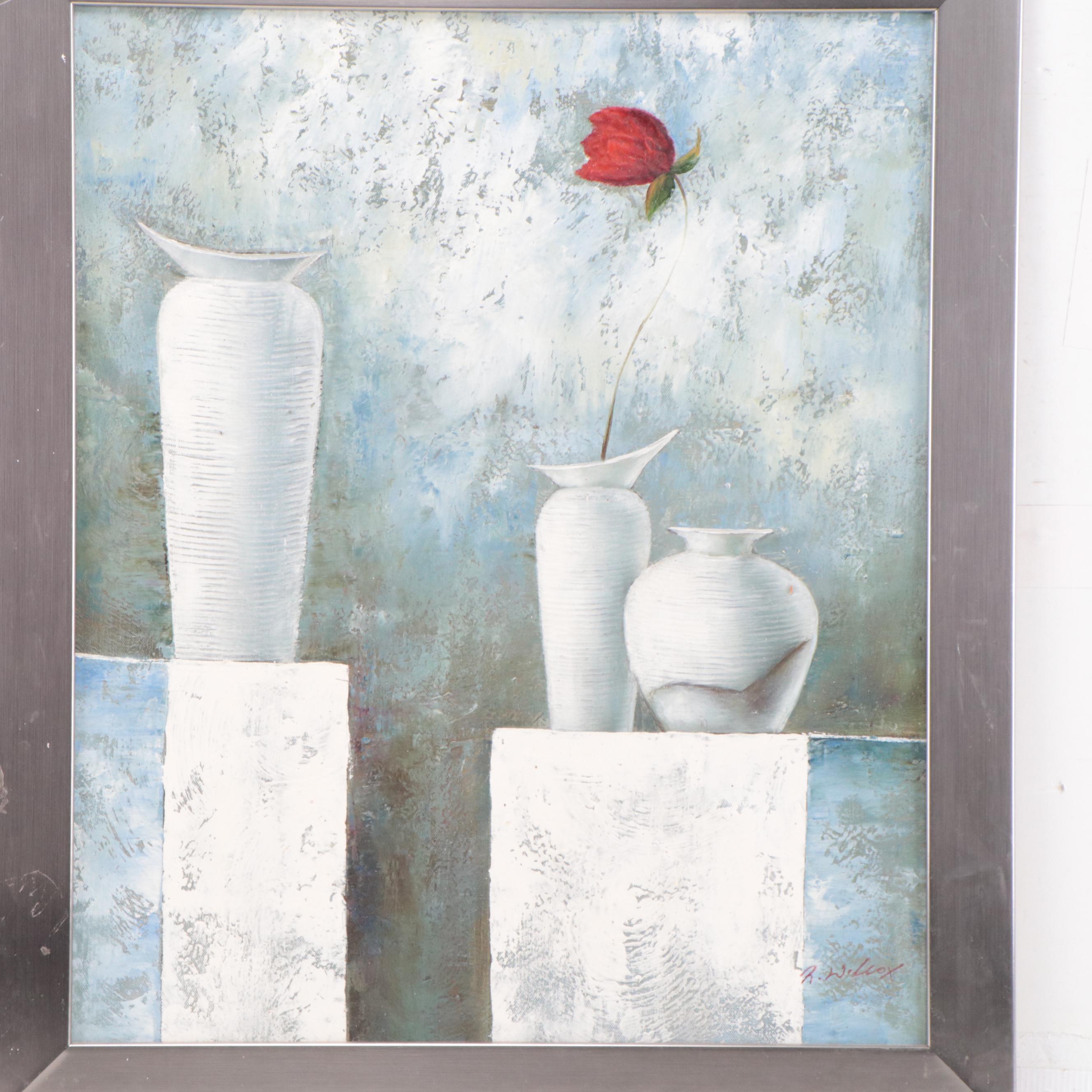 Robert Wilcox Still Life Mixed Media Painting