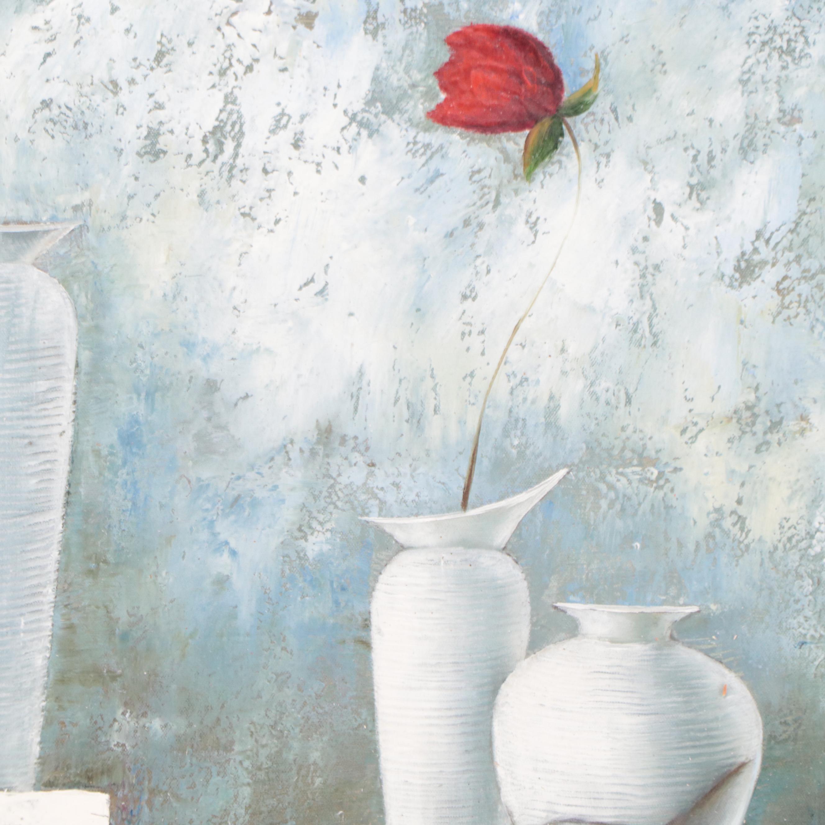 Robert Wilcox Still Life Mixed Media Painting