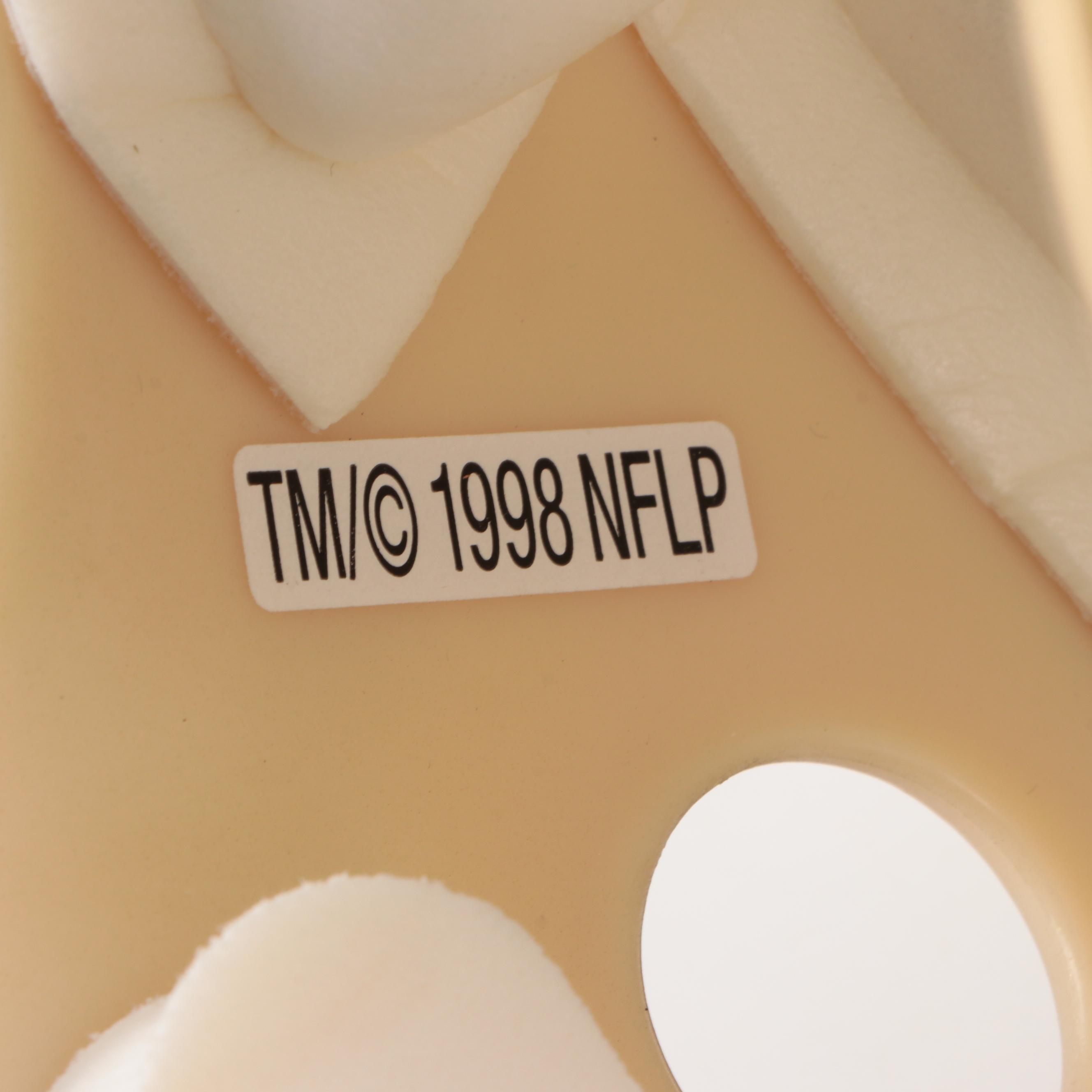 Johnny Lattner Signed Heisman Trophy Full Size Replica Riddell Football Helmet