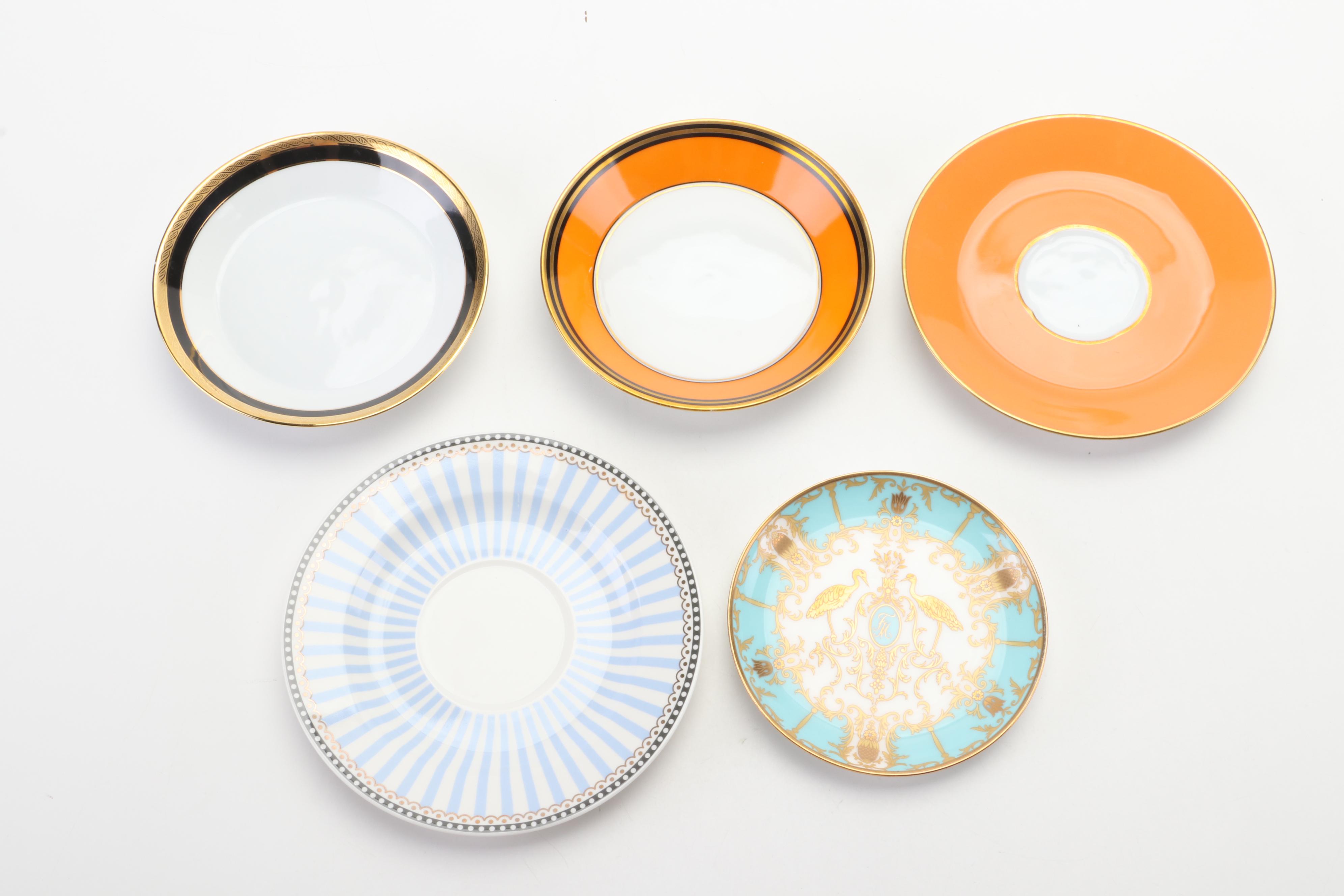 Legle Limoges, Richard Ginori and Other Cups and Saucers with Mug