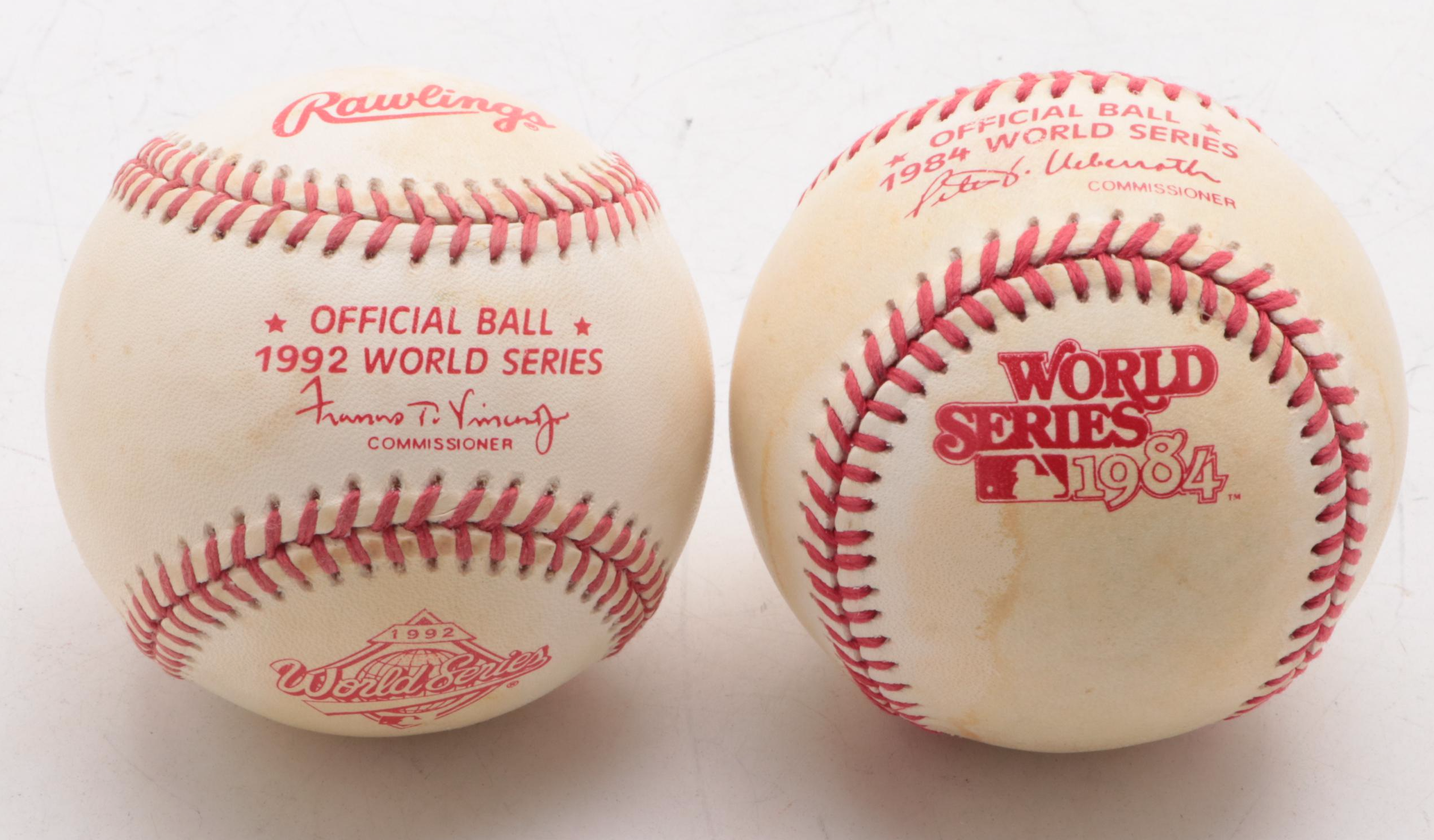 Rawlings Official World Series Baseballs With Will Clark Signature