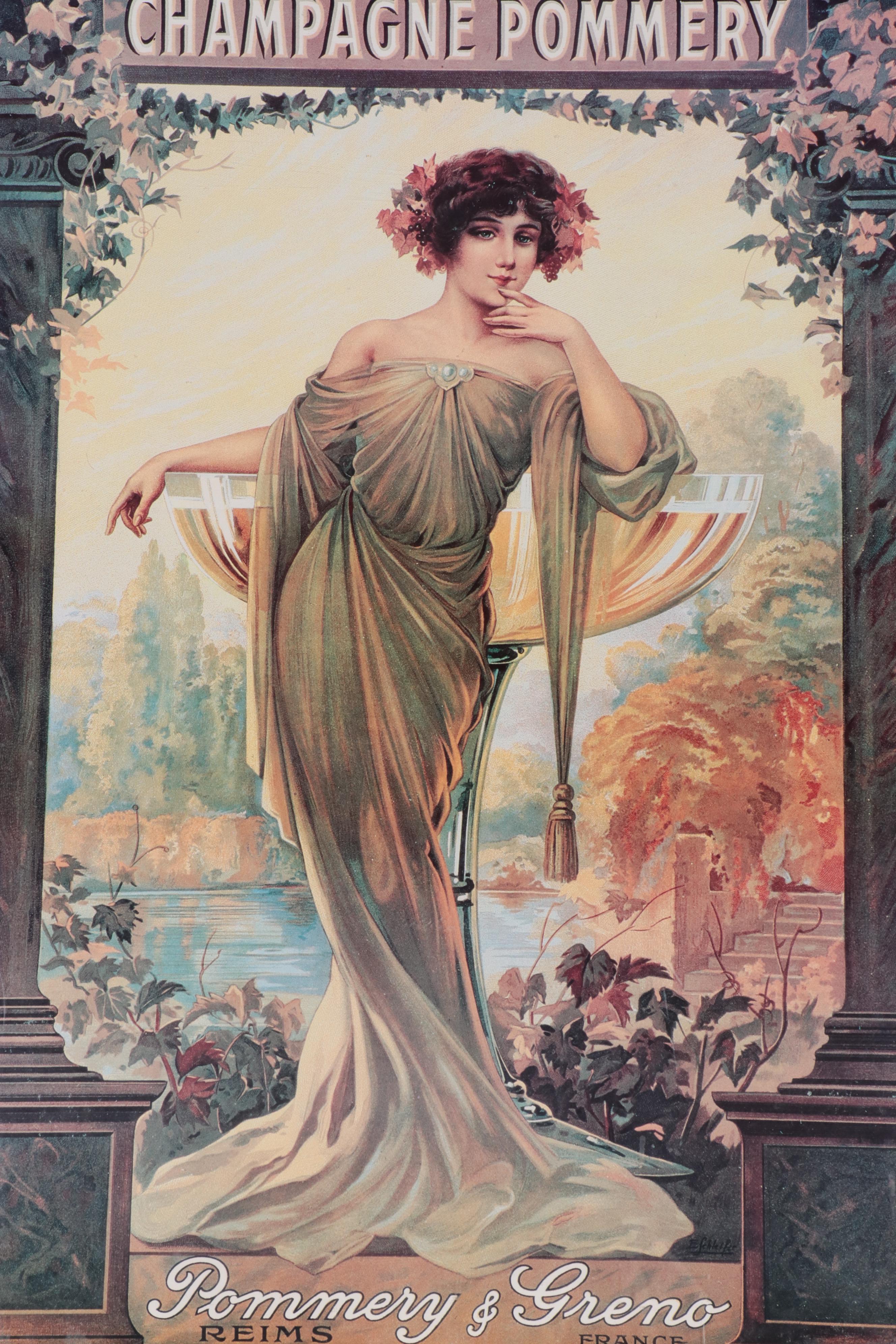 Offset Lithograph Poster "Champagne Pommery"