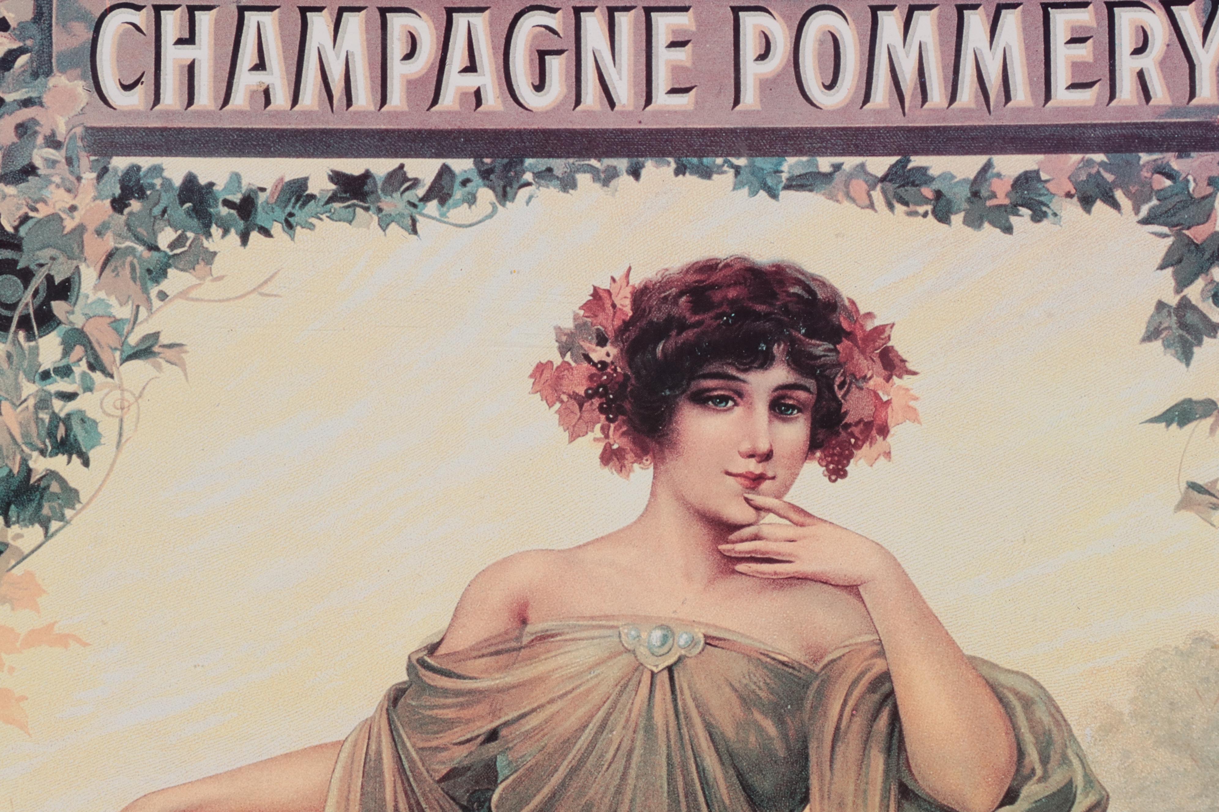 Offset Lithograph Poster "Champagne Pommery"