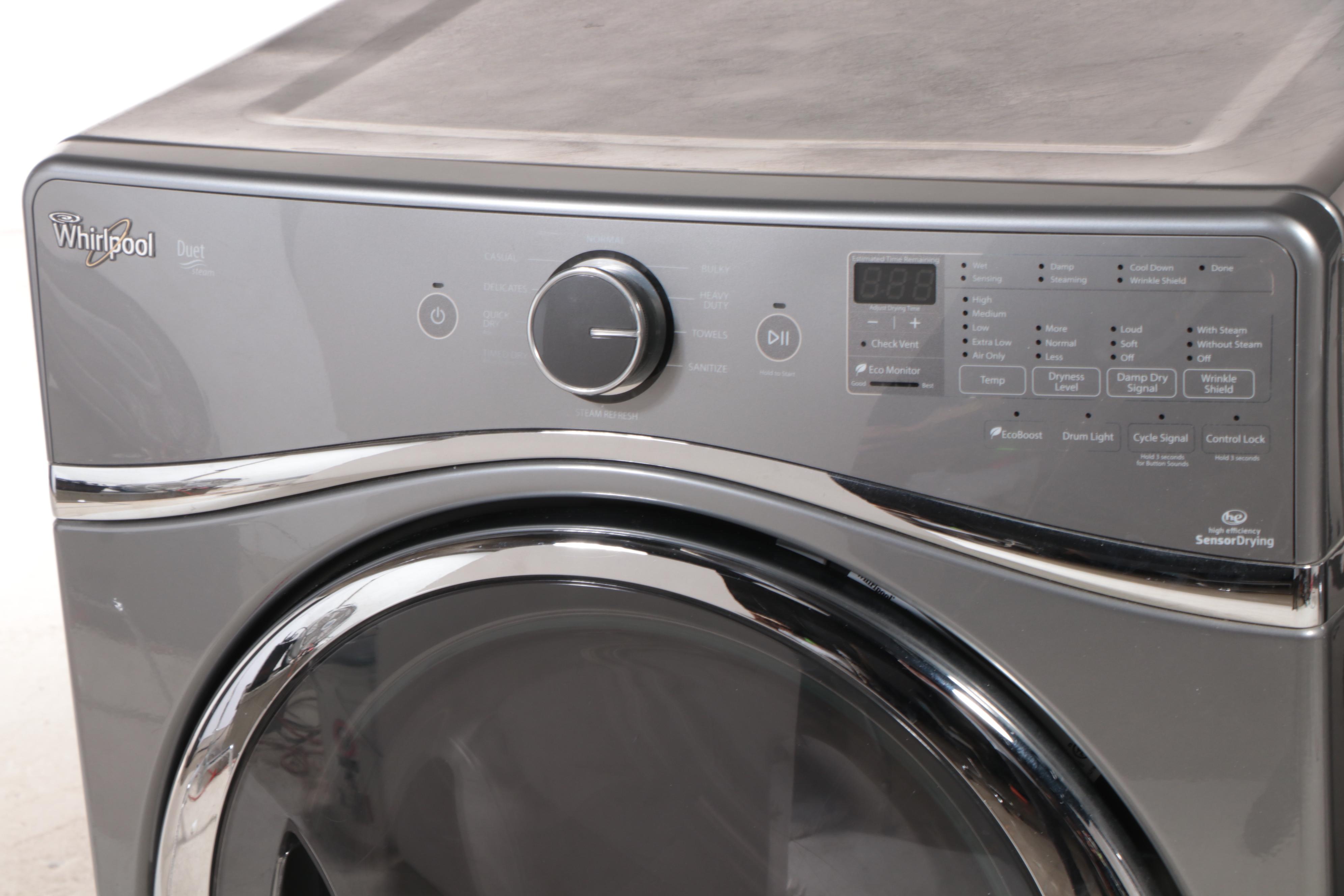 Whirlpool "Duet Steam" Front-Load Washer and Dryer