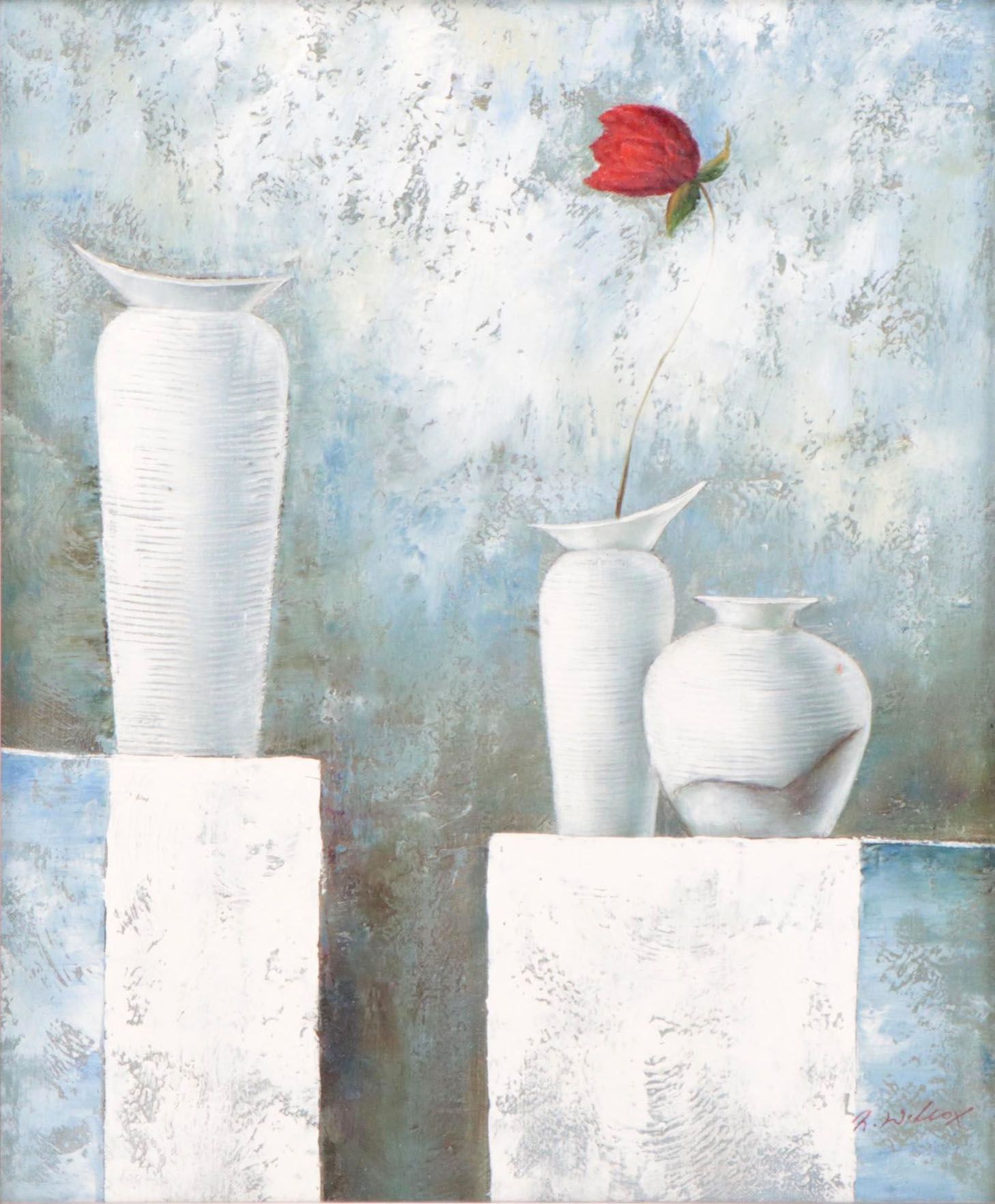 Robert Wilcox Still Life Mixed Media Painting