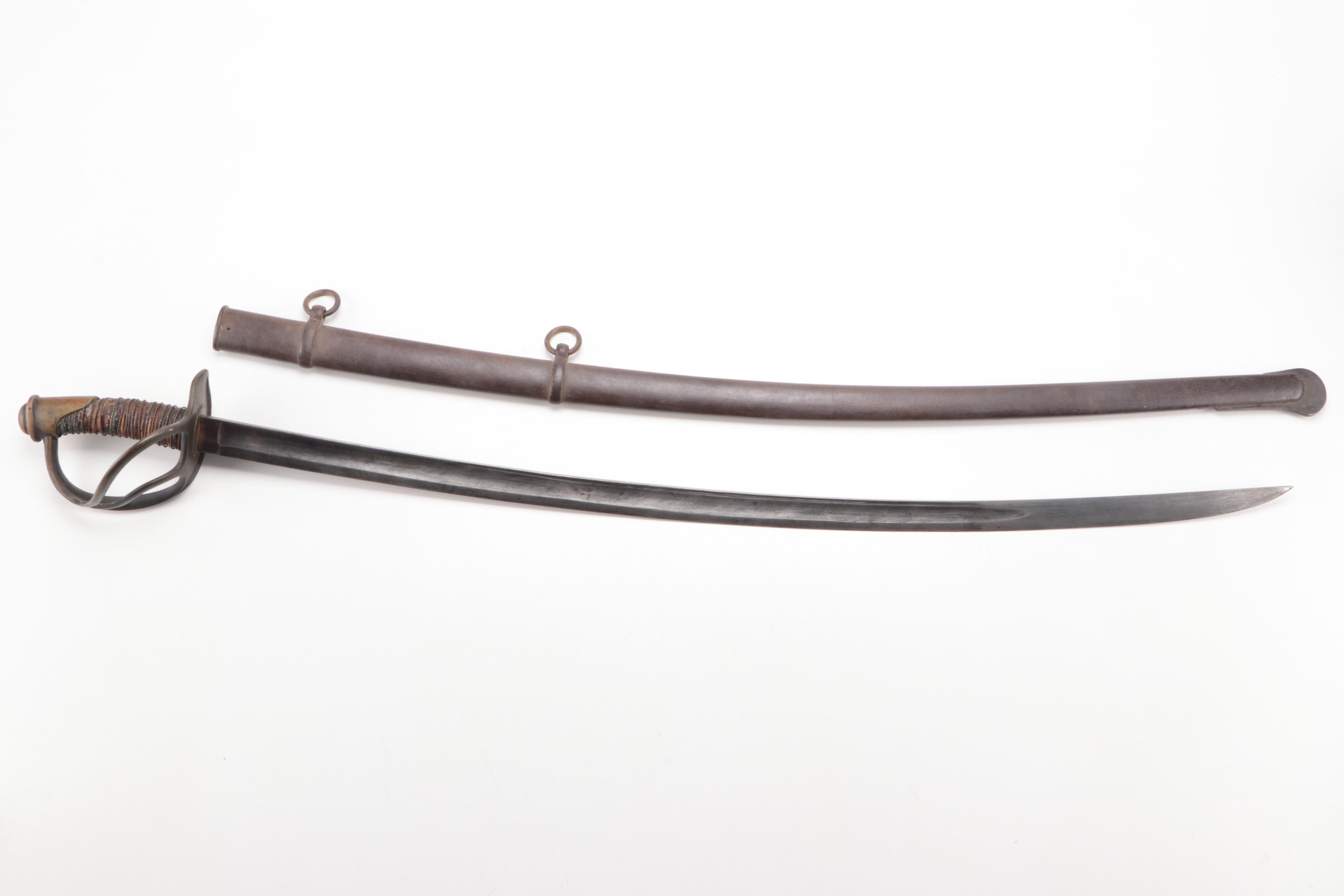 Model 1860 Civil War Era Cavalry Saber and Scabbard
