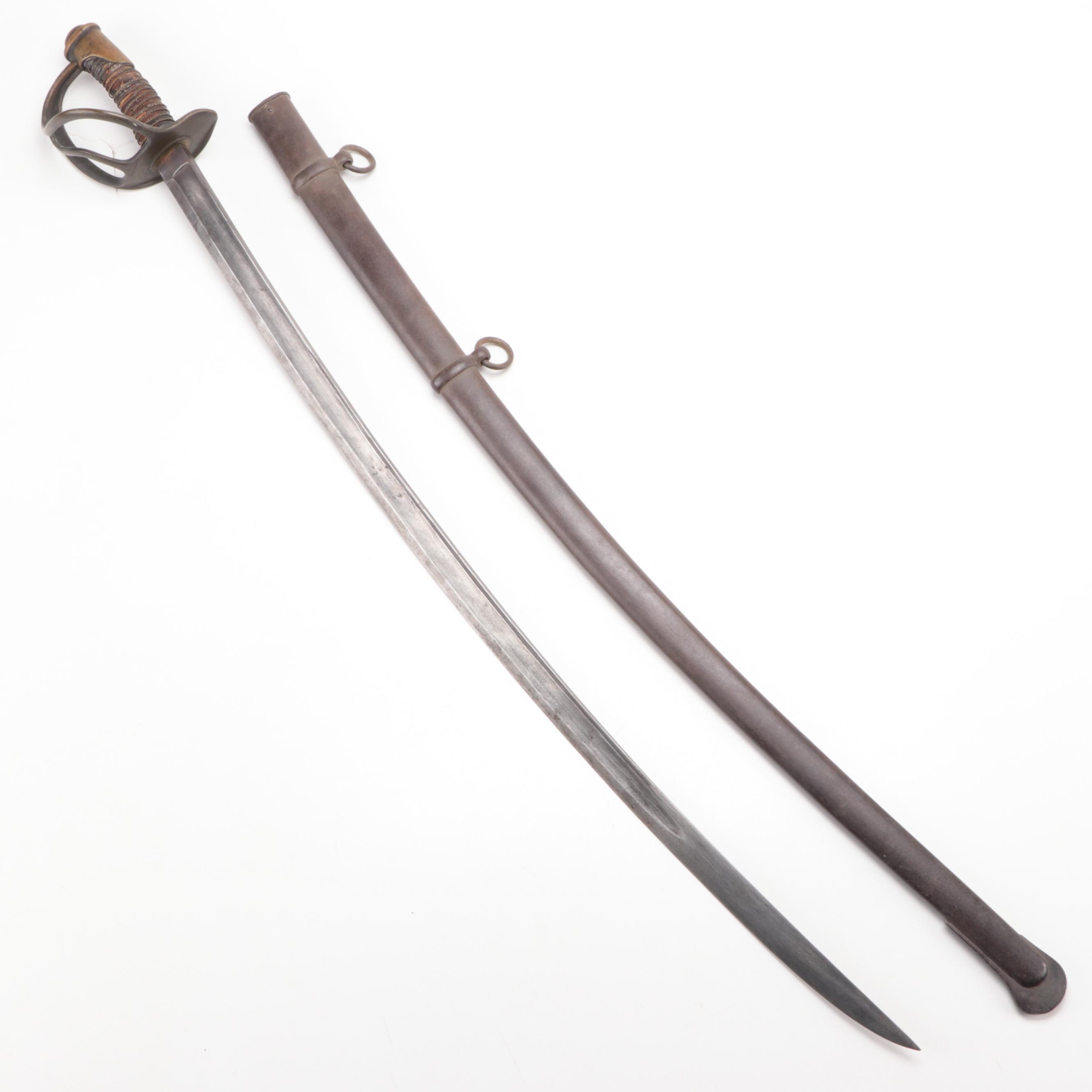 Model 1860 Civil War Era Cavalry Saber and Scabbard