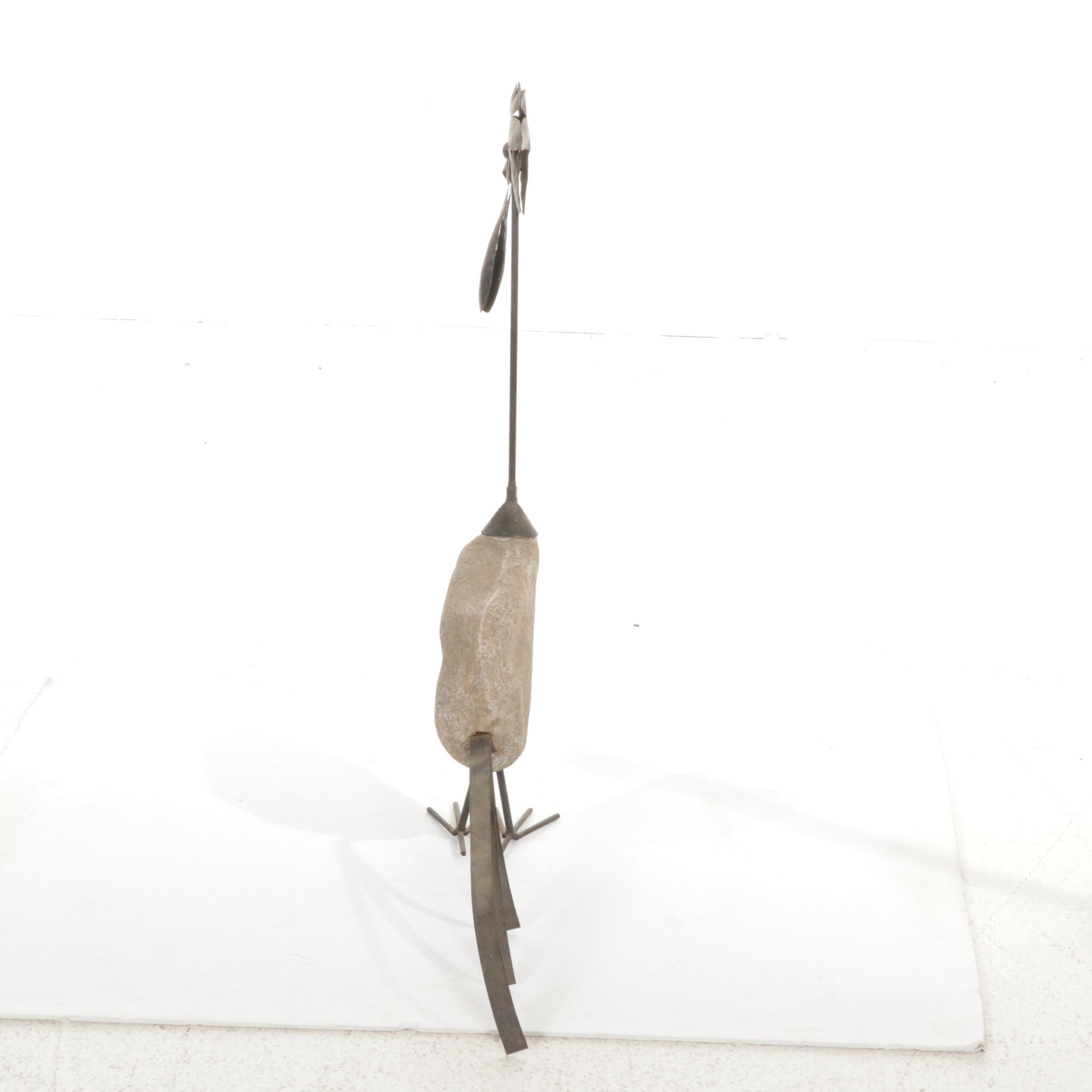 Metal and Composite Outdoor Bird Statues