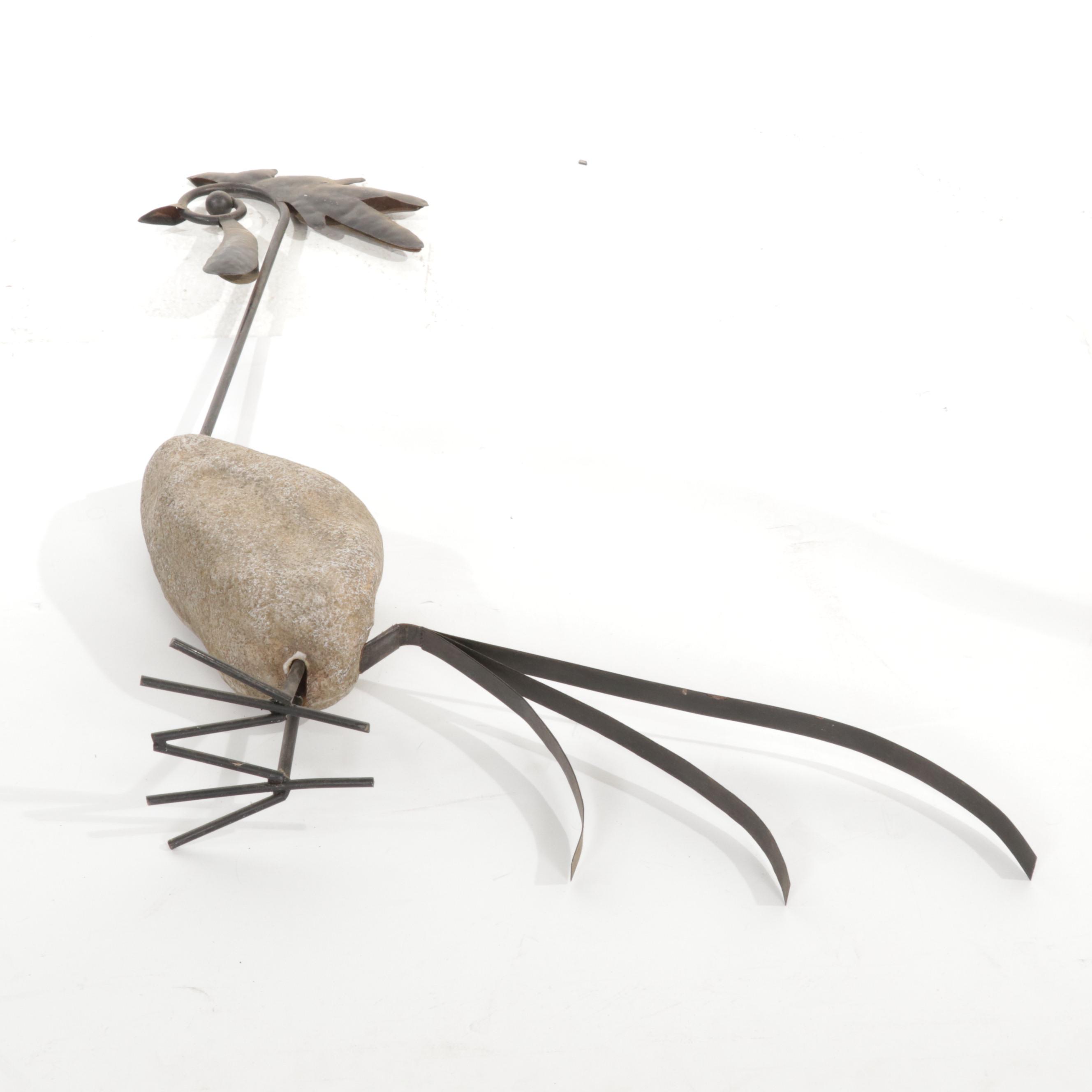 Metal and Composite Outdoor Bird Statues