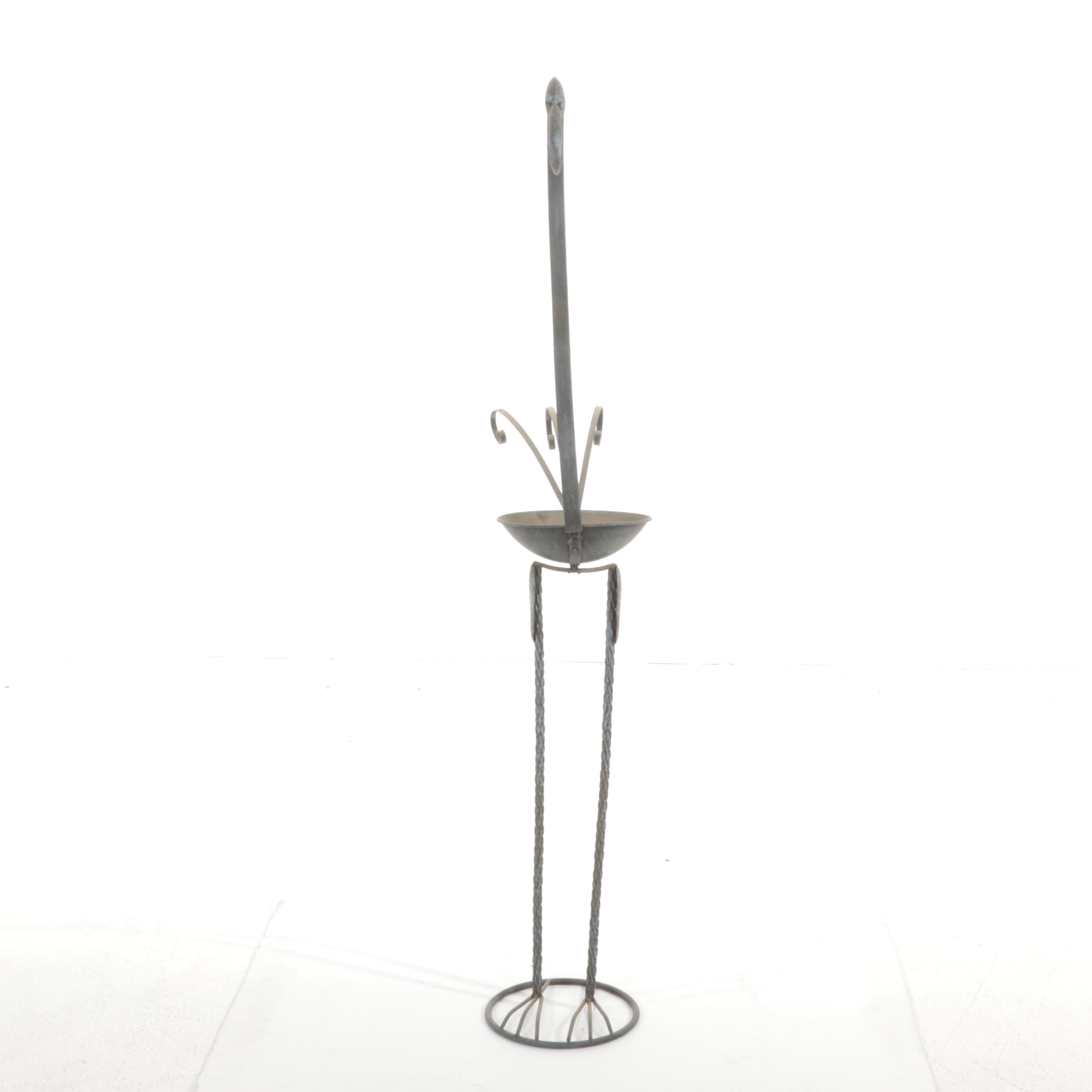 Metal and Composite Outdoor Bird Statues