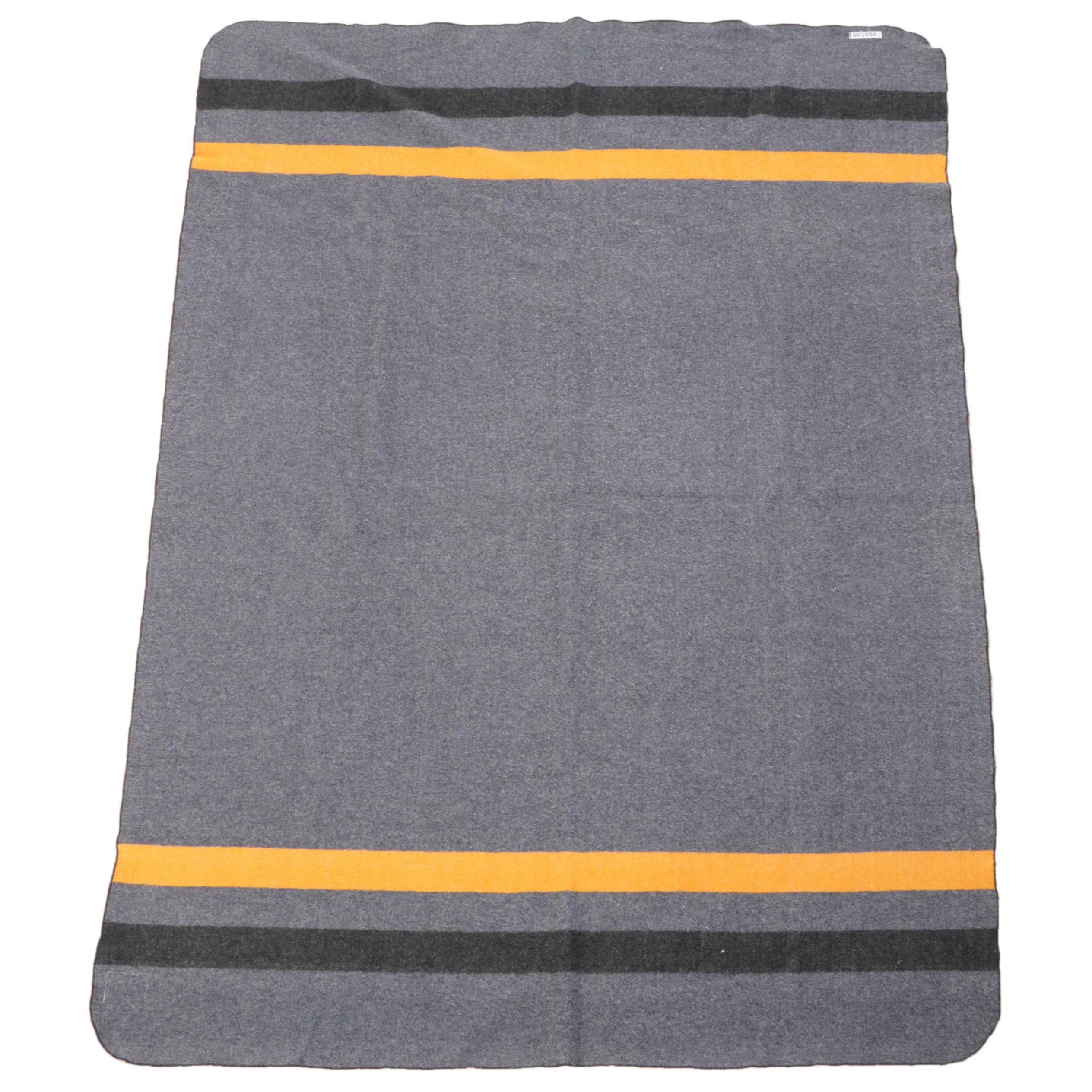 Hayward-Schuster Woolen Mills Striped Wool Blanket, Late 20th Century