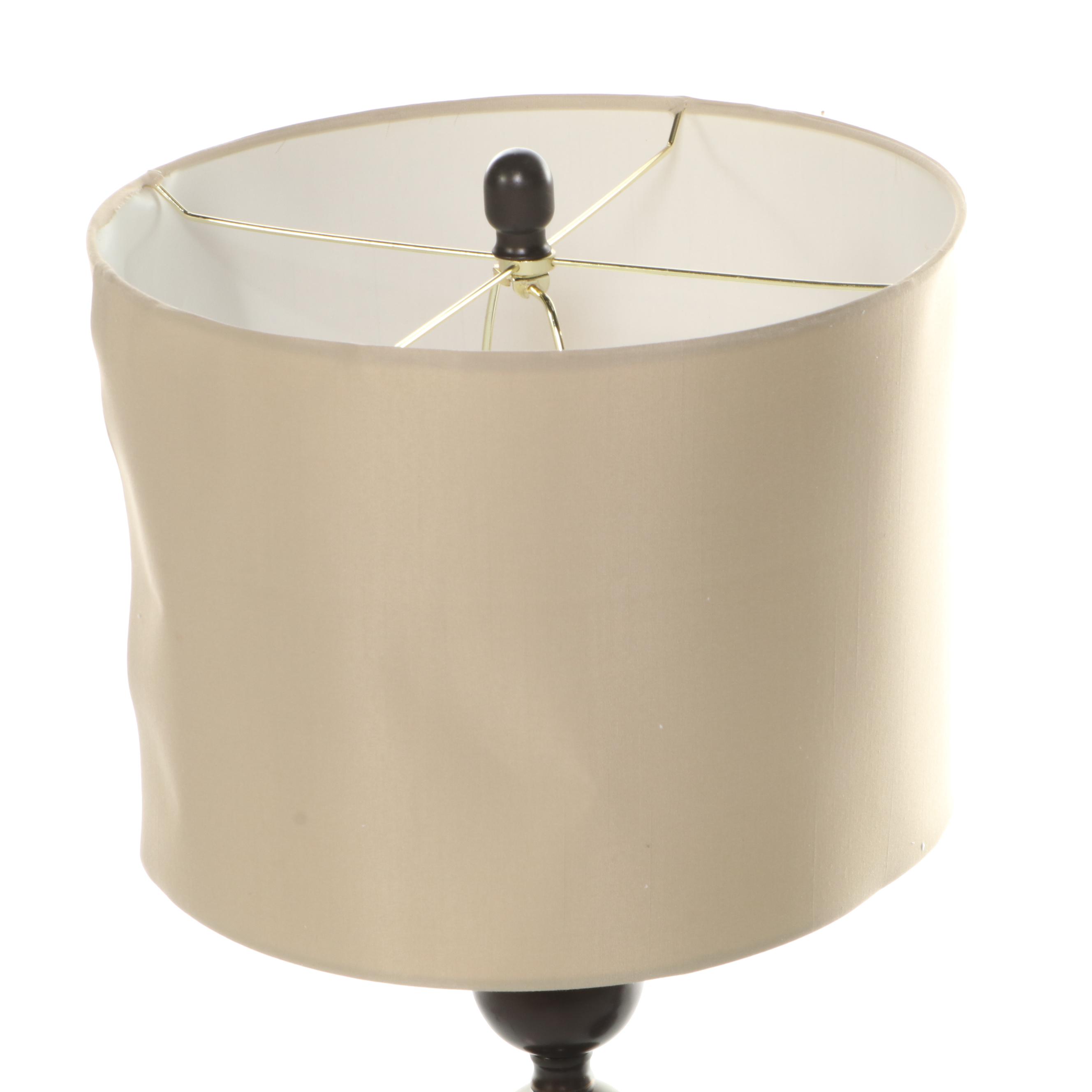 Décor Therapy "Sadie" Metal Stacked Ball Table Lamps and Floor Lamp