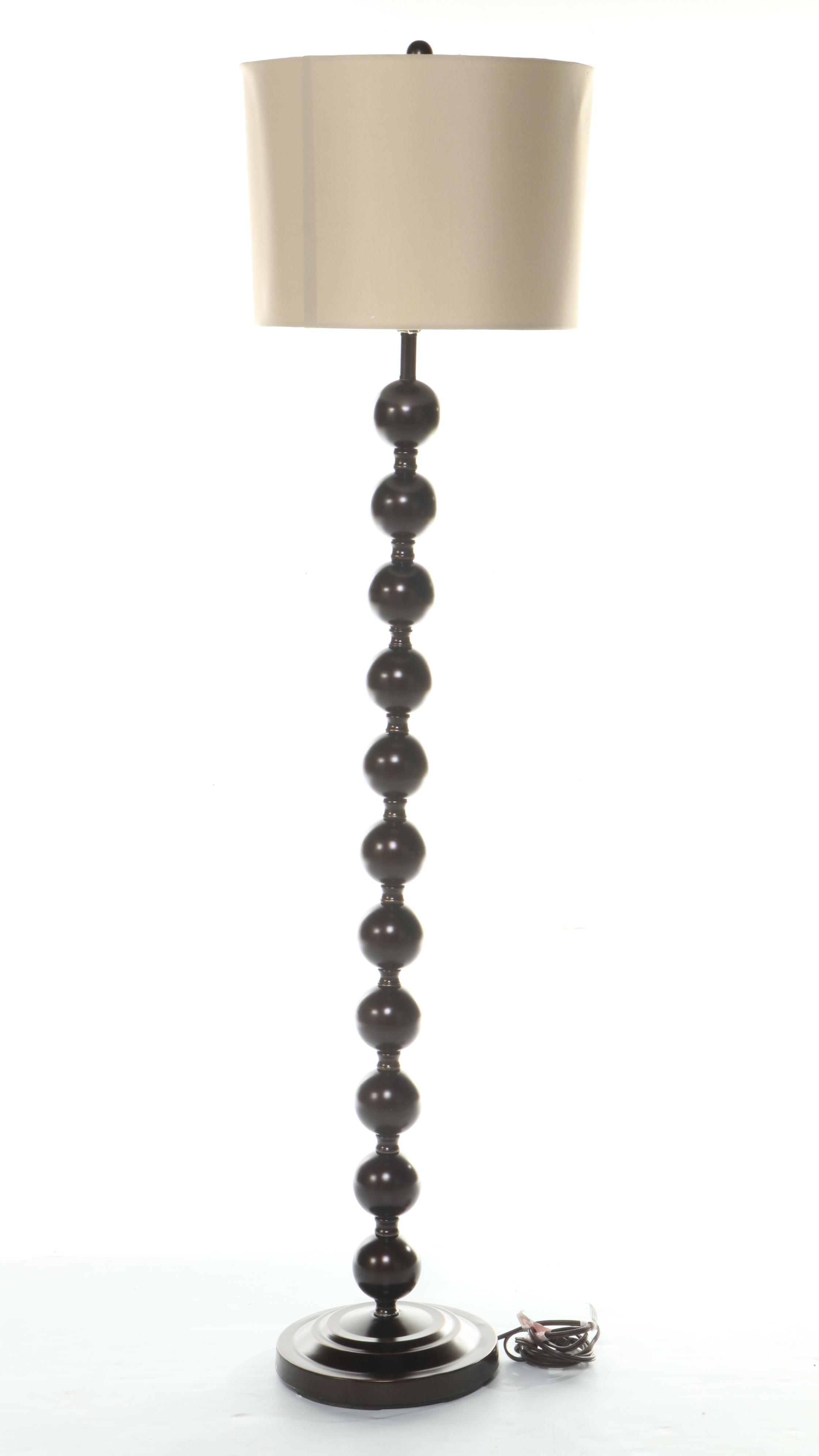 Décor Therapy "Sadie" Metal Stacked Ball Table Lamps and Floor Lamp